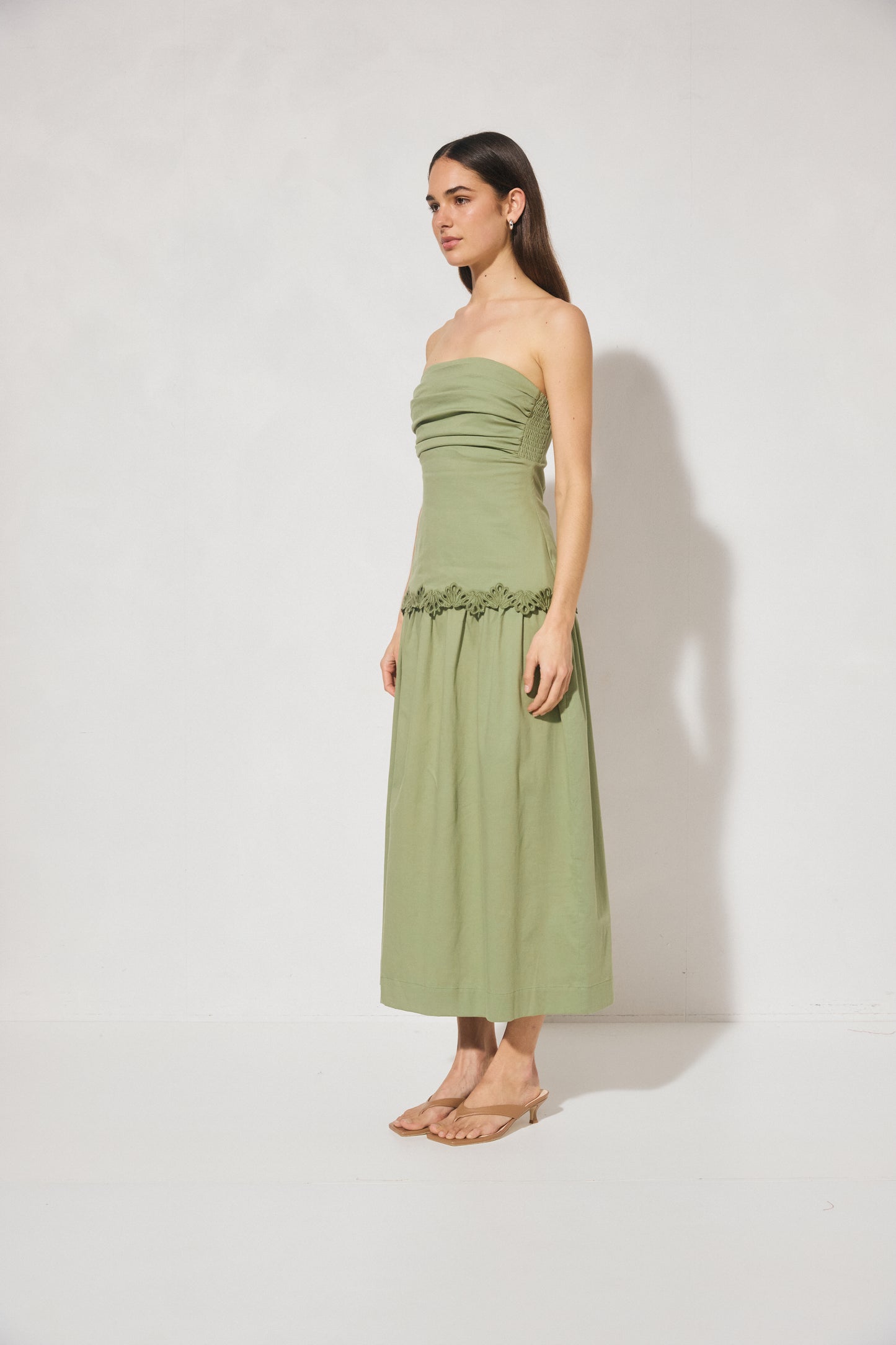 Pre Order JAN - Fran Dress - Fern Green