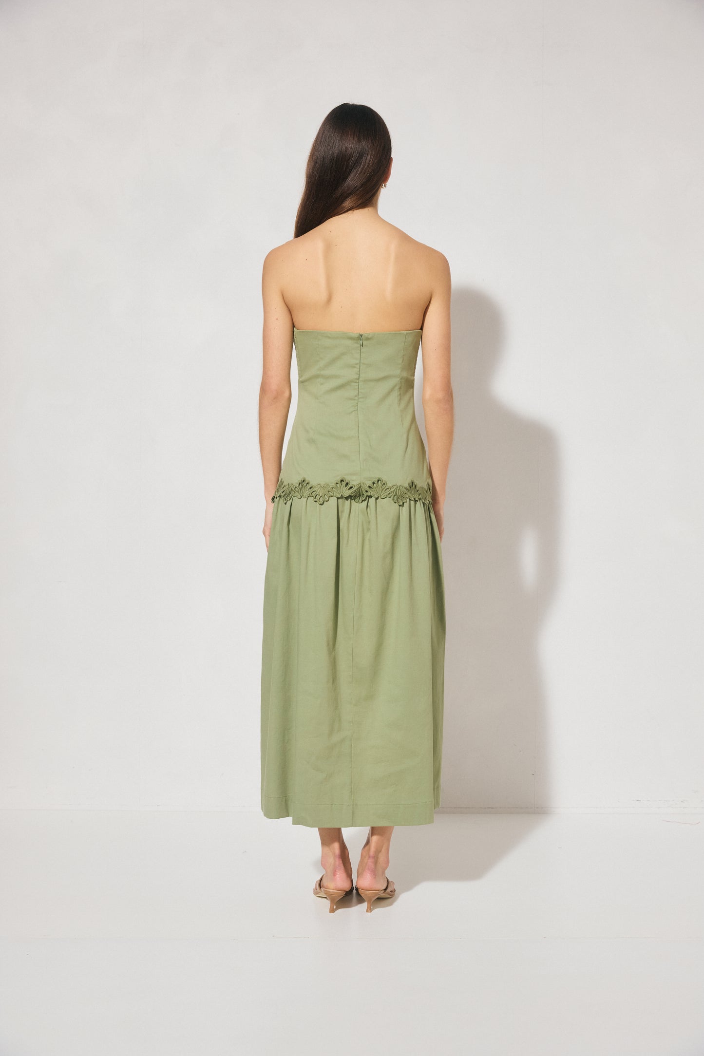 Pre Order JAN - Fran Dress - Fern Green