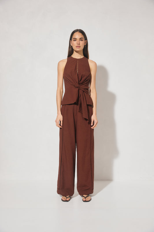Pre Order FEB - Chiara Pant - Cacao