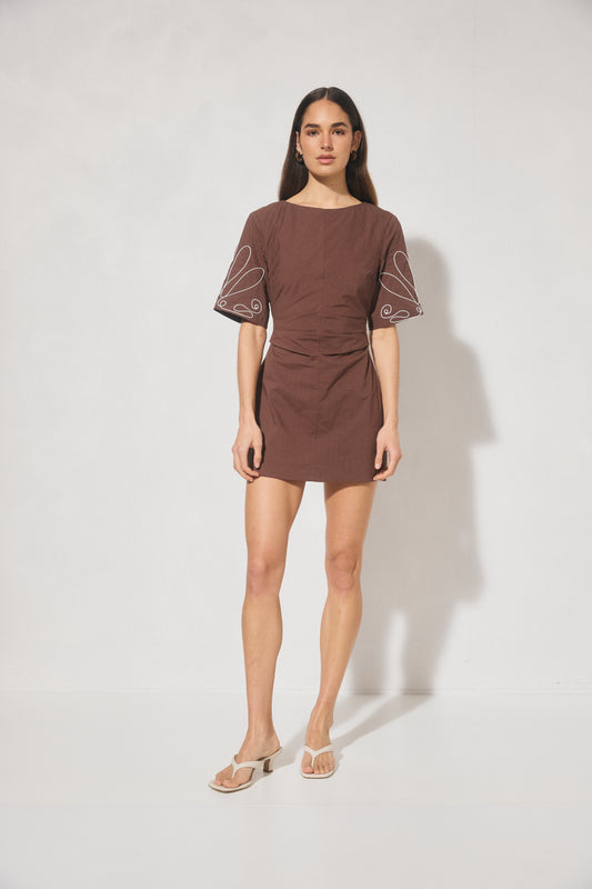 Pre Order FEB - Essie Mini Dress - Cacao