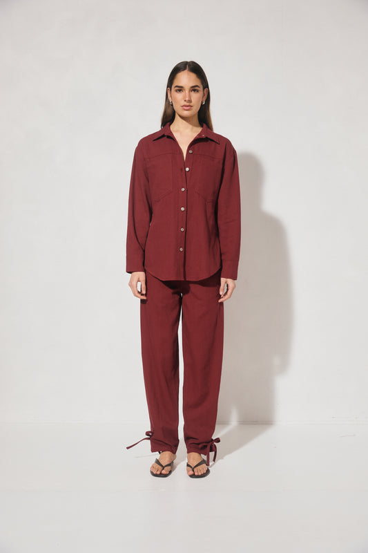 Pre Order MAR - Nova Shirt - Burgundy
