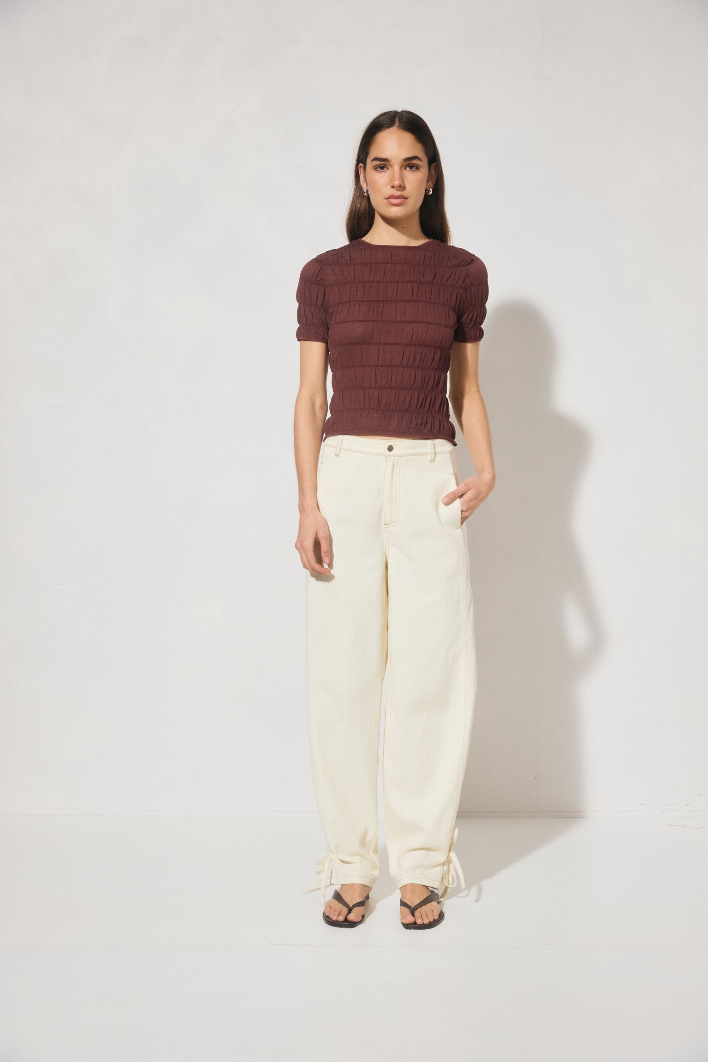 Pre Order MAR - Vega Knit Top - Plum