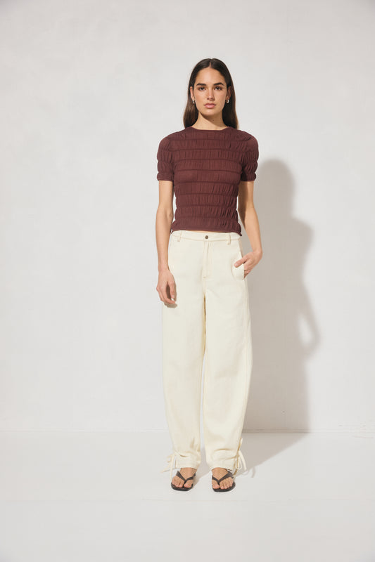 Pre Order MAR - Vega Knit Top - Plum
