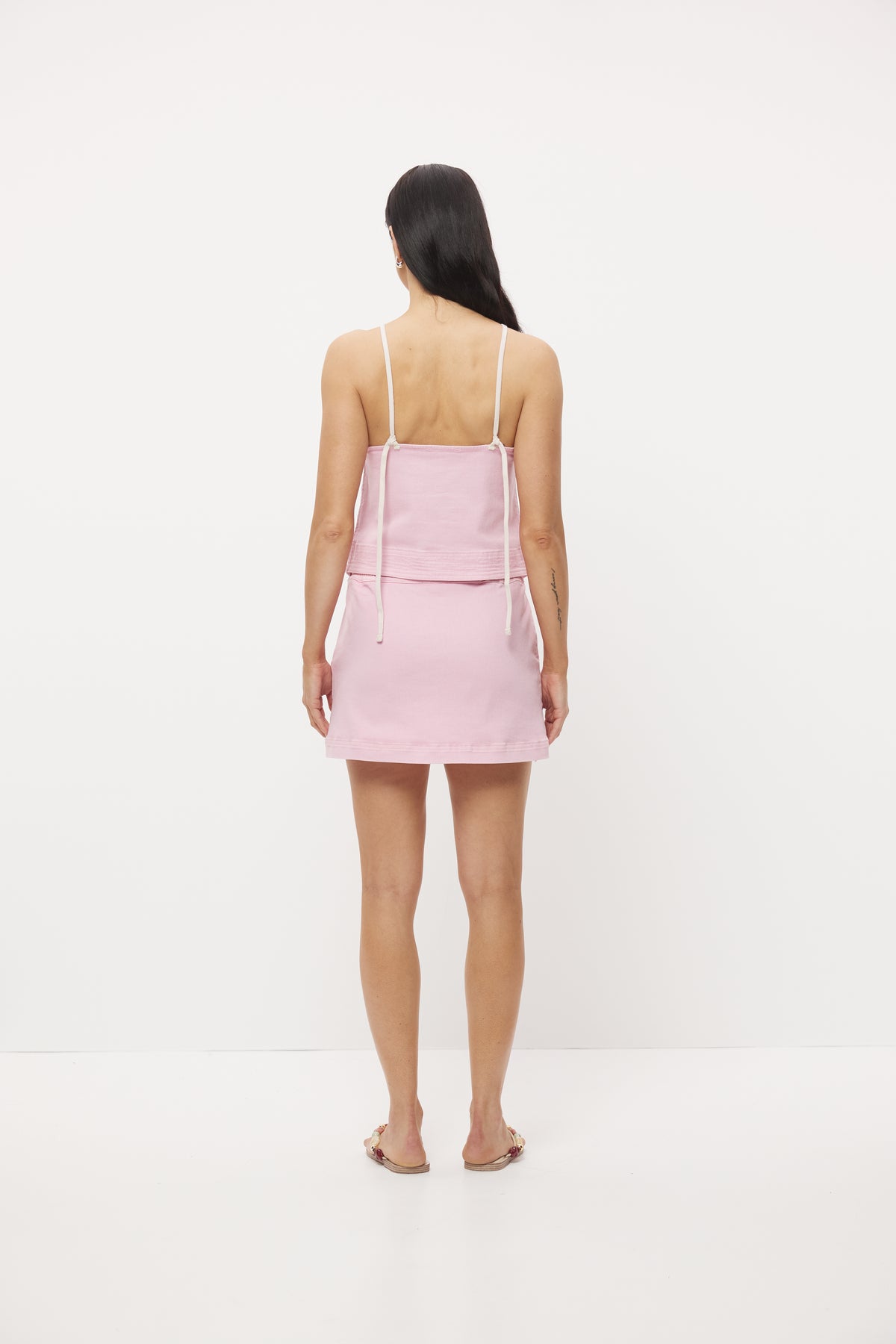 Pre Order FEB - Astra Denim Top Pink Wash
