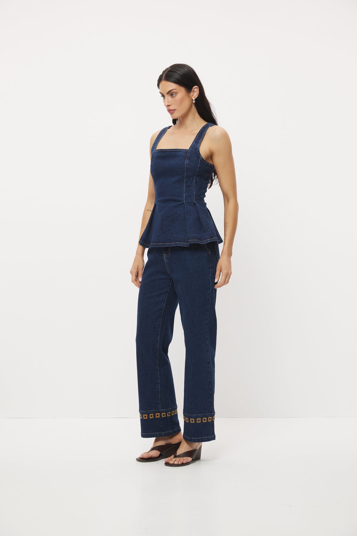 Pre Order MARCH - Clover Denim Top