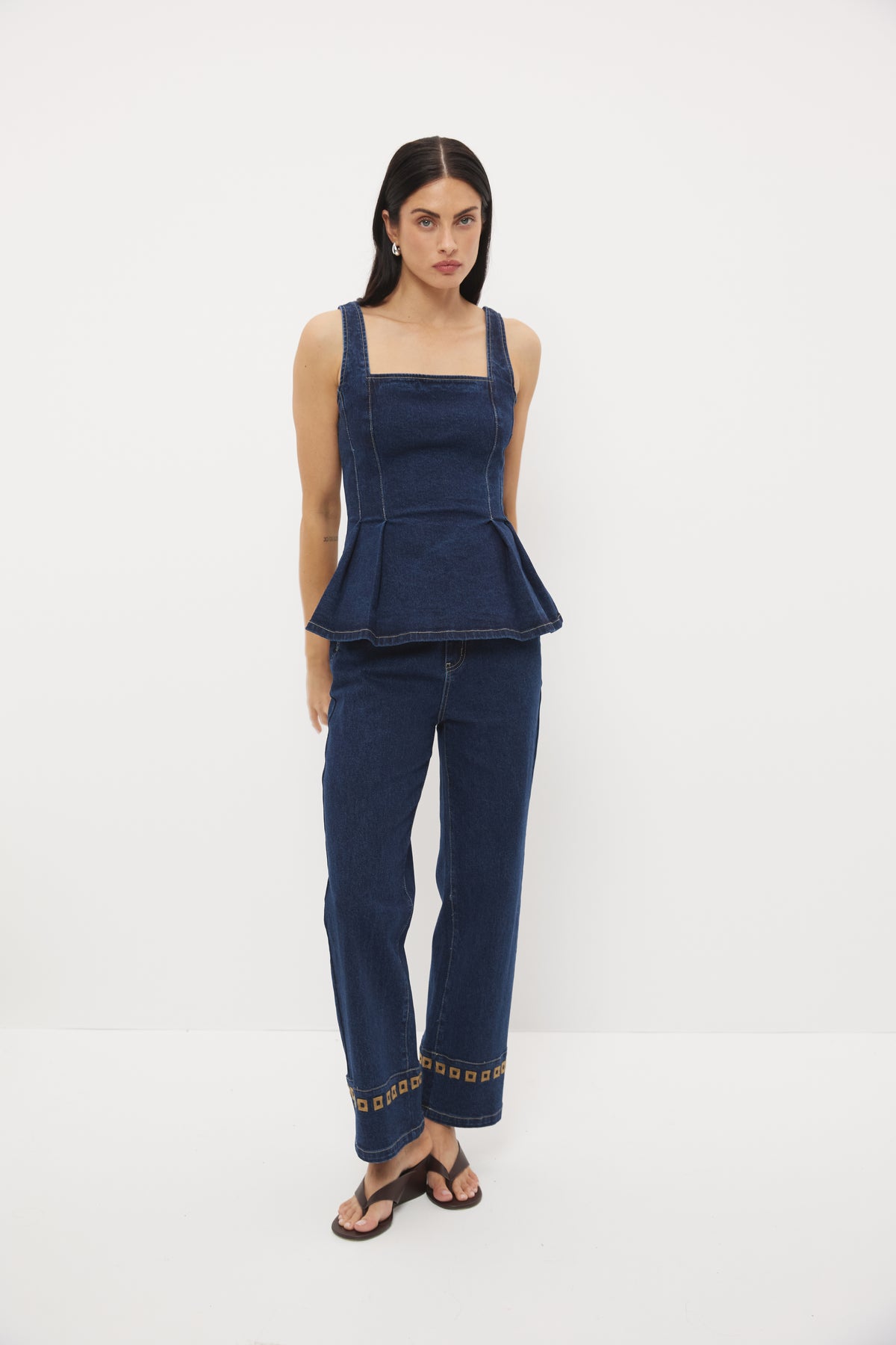 Pre Order MARCH - Clover Denim Top