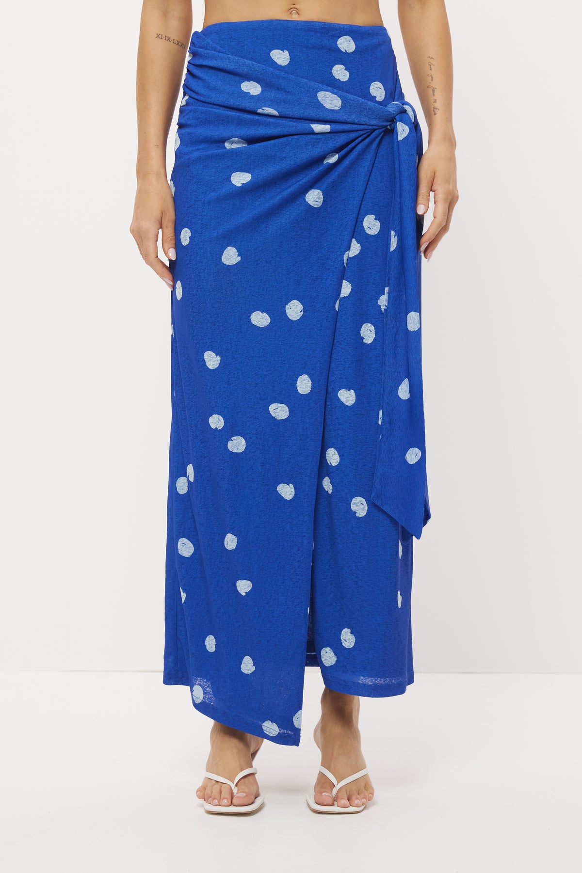 Pre Order JAN - Beau Sarong Skirt - Cobalt Spot