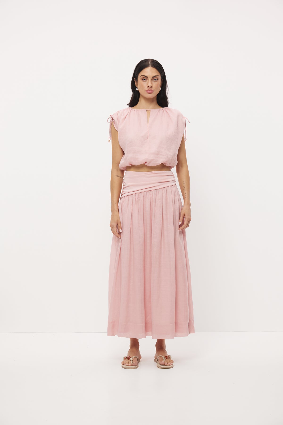 Pre Order FEB - Della Top Soft Pink