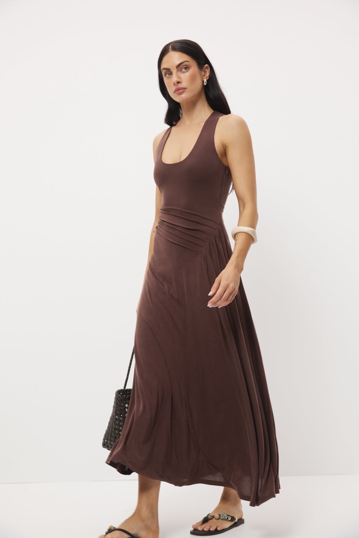 Pre Order FEB - Casper Dress Chocolate