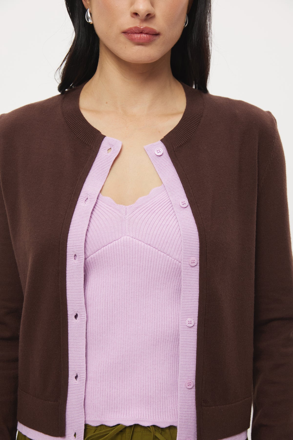 Pre Order MARCH - Blanco Cardigan Twinset