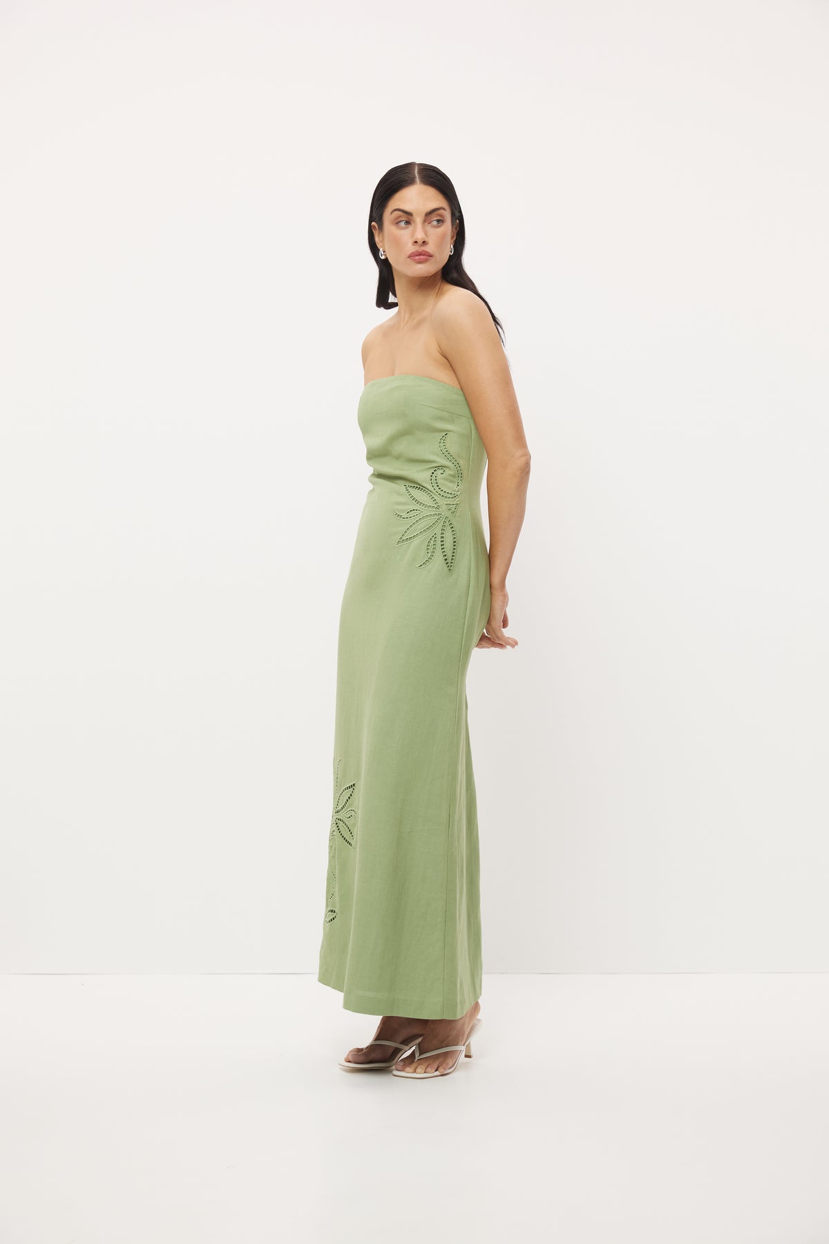 Pre Order FEB - Solene Strapless Dress - Meadow Green