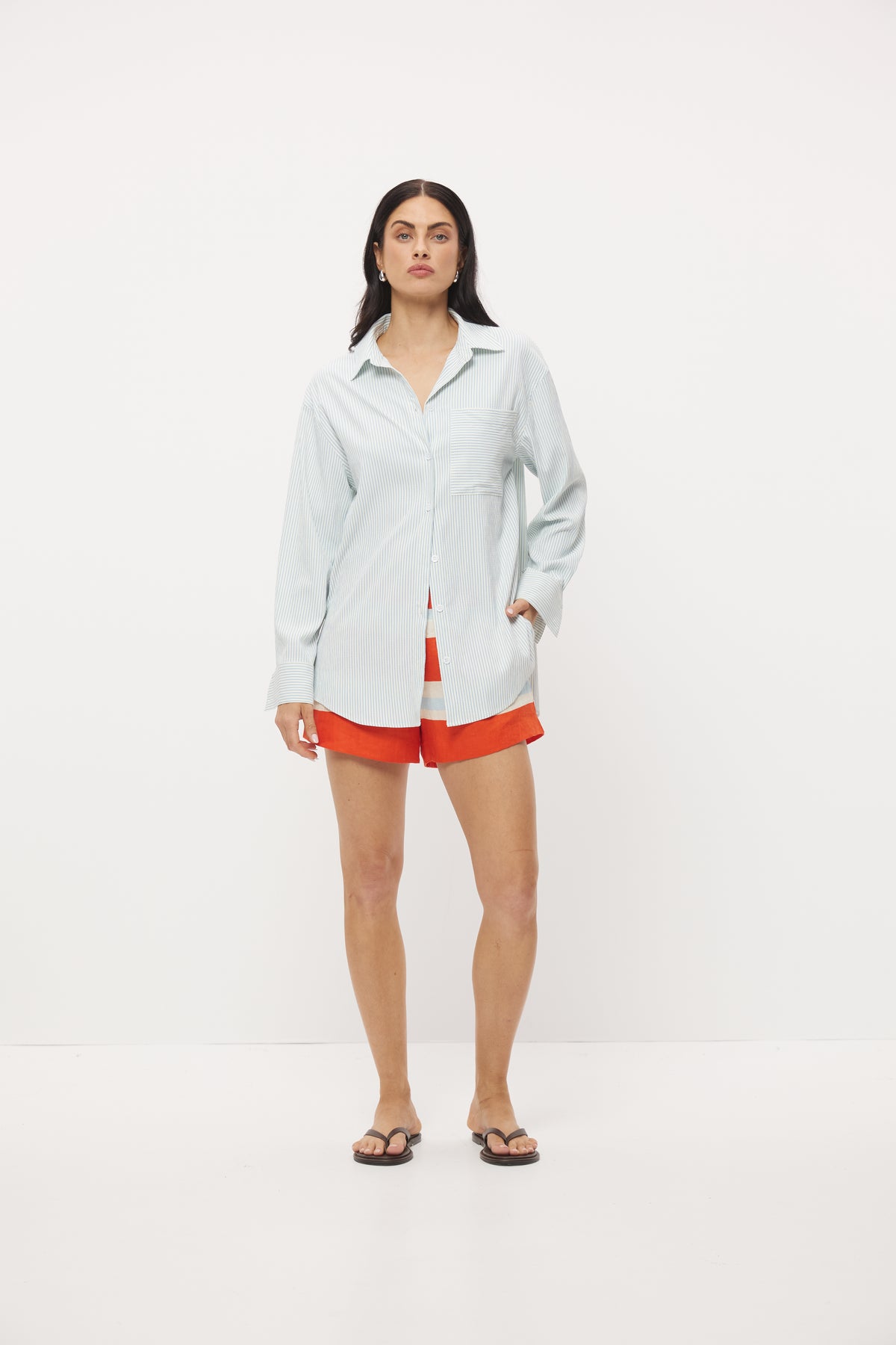 Pre Order JAN - Sutton Shirt Pale Blue Stripe