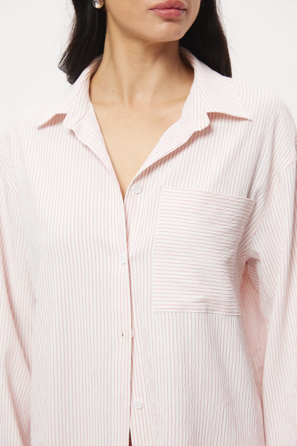 Pre Order FEB - Sutton Shirt - Pink Stripe