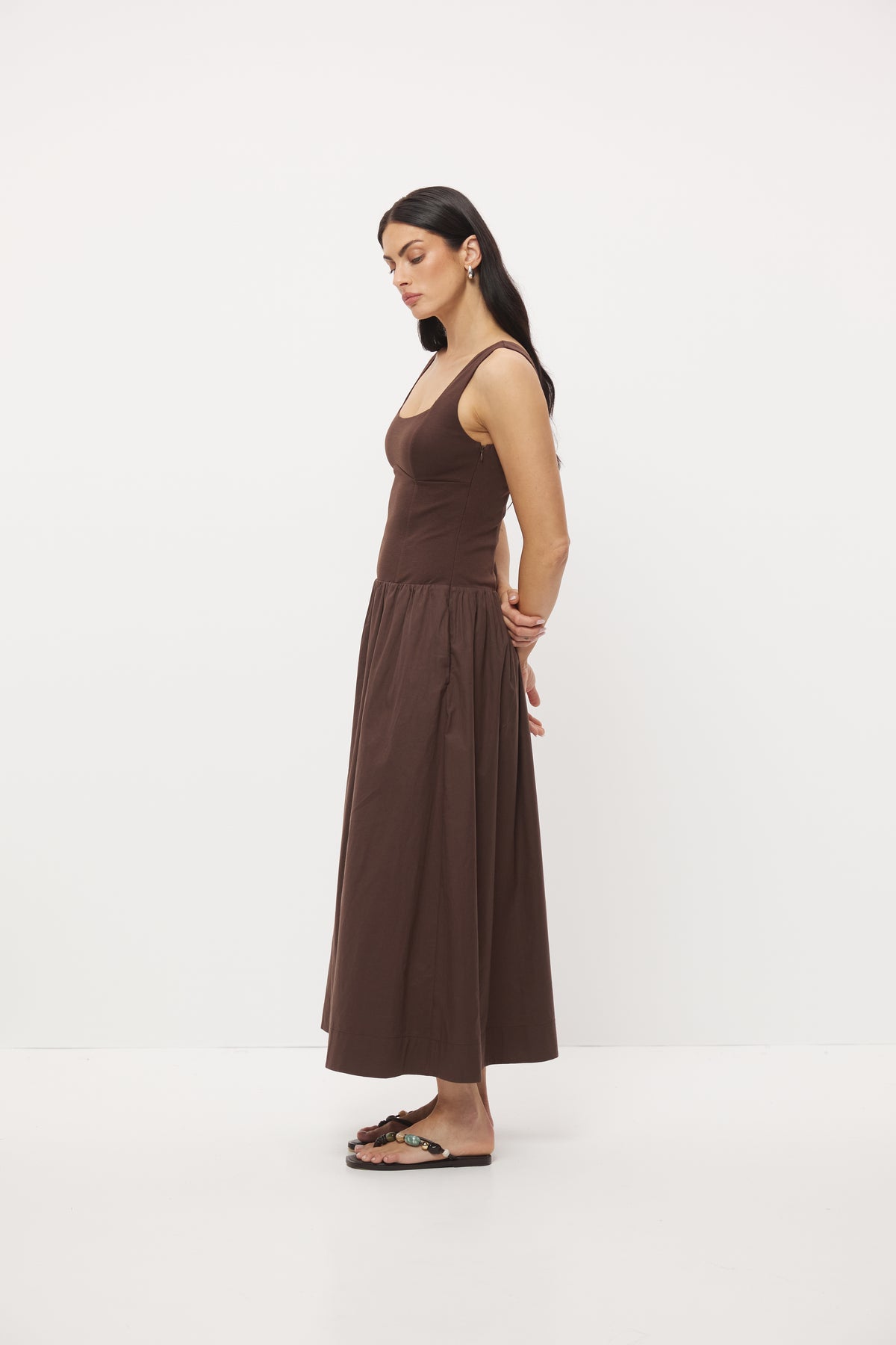 Pre Order JAN - Hansen Dress Pecan