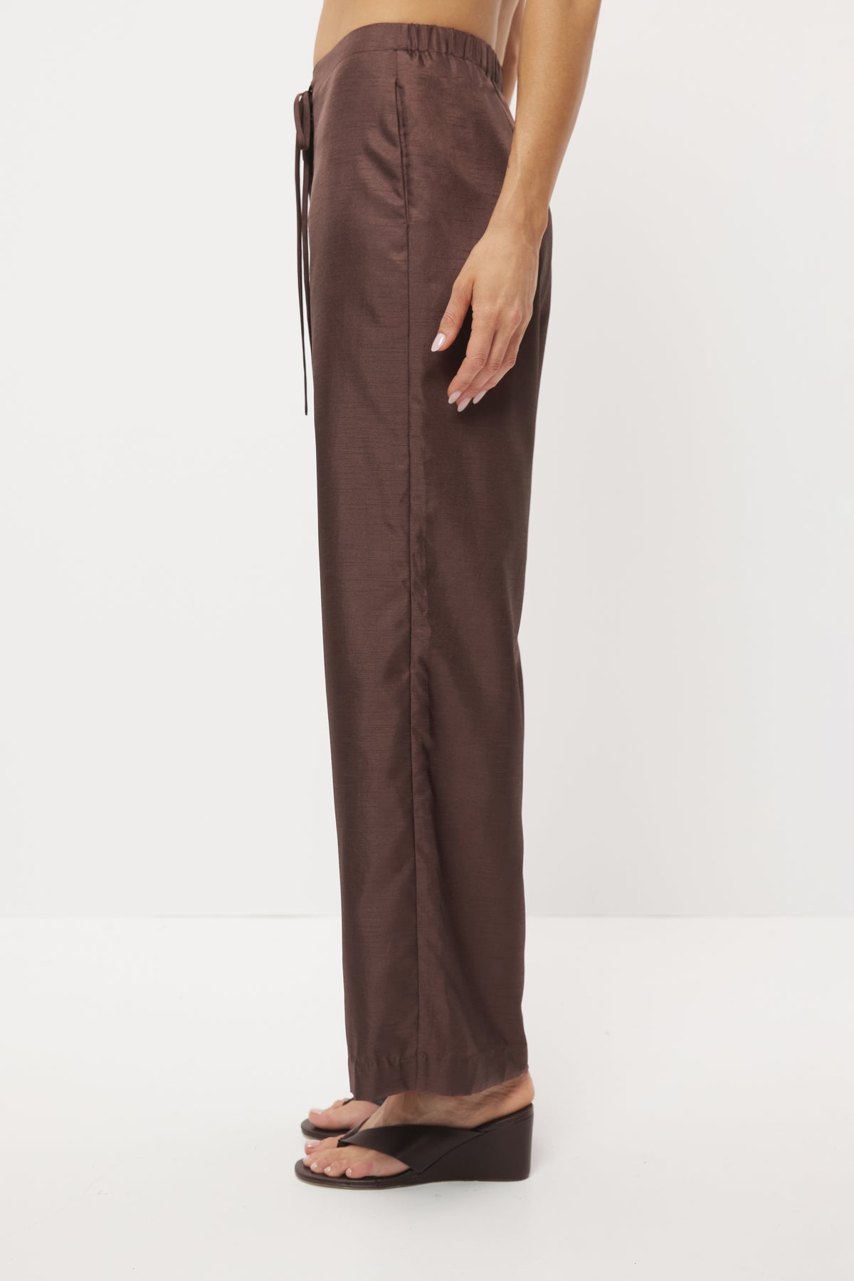 Pre Order FEB - Piper Taffeta Pant - Pecan
