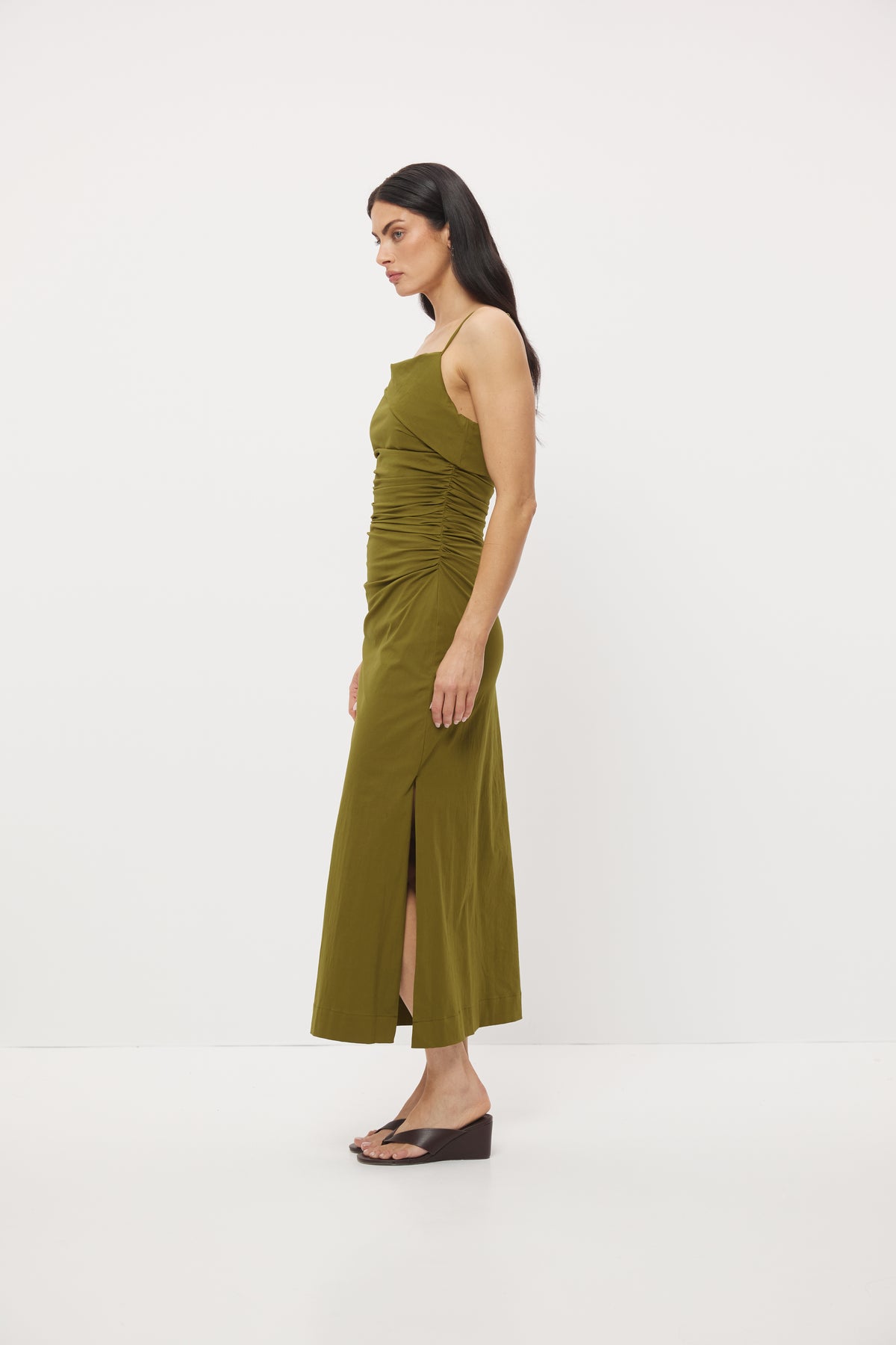 Pre Order MARCH - Ophelia Dress Khaki