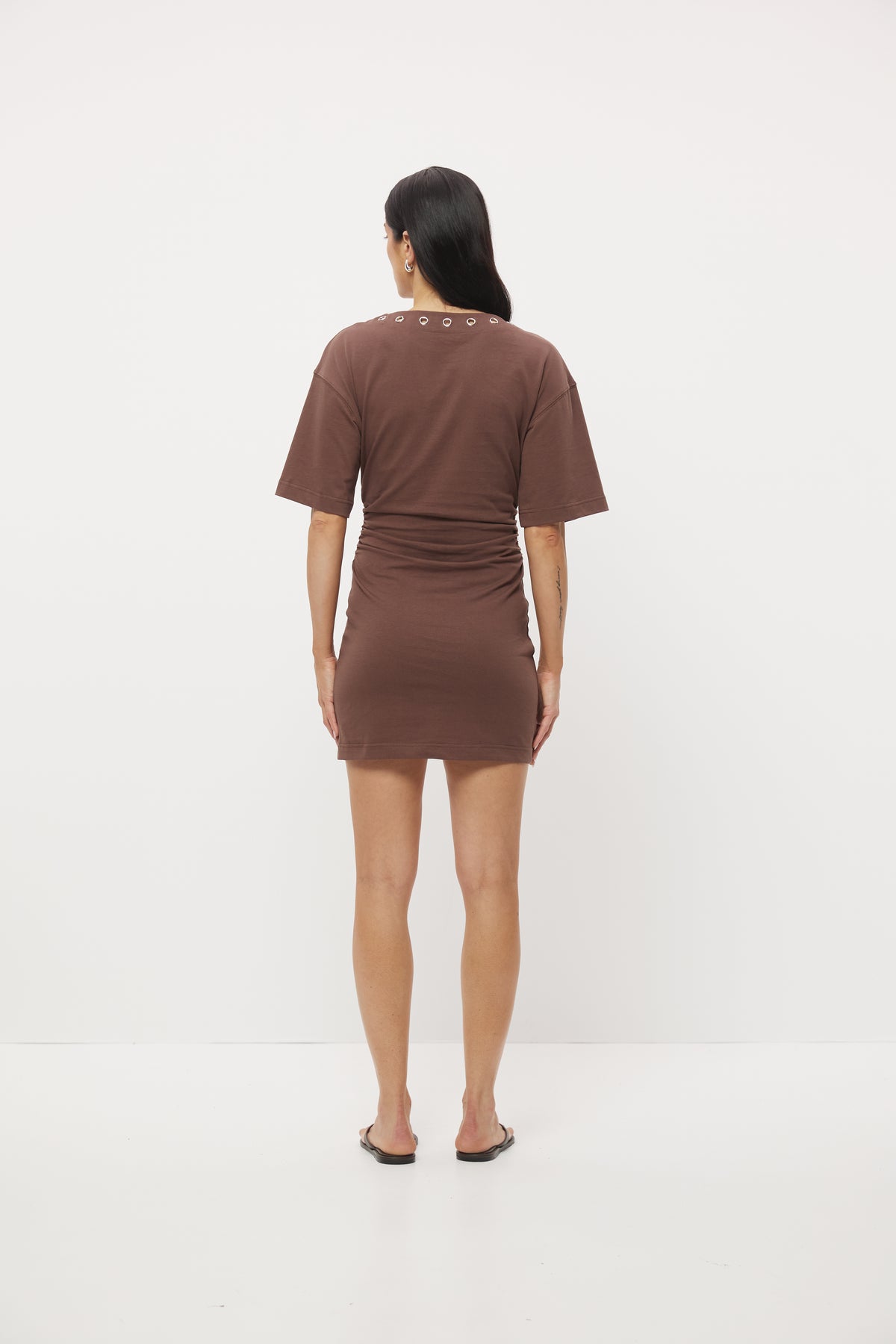 Pre Order MARCH - Jensen Tee Dress - Hazelnut