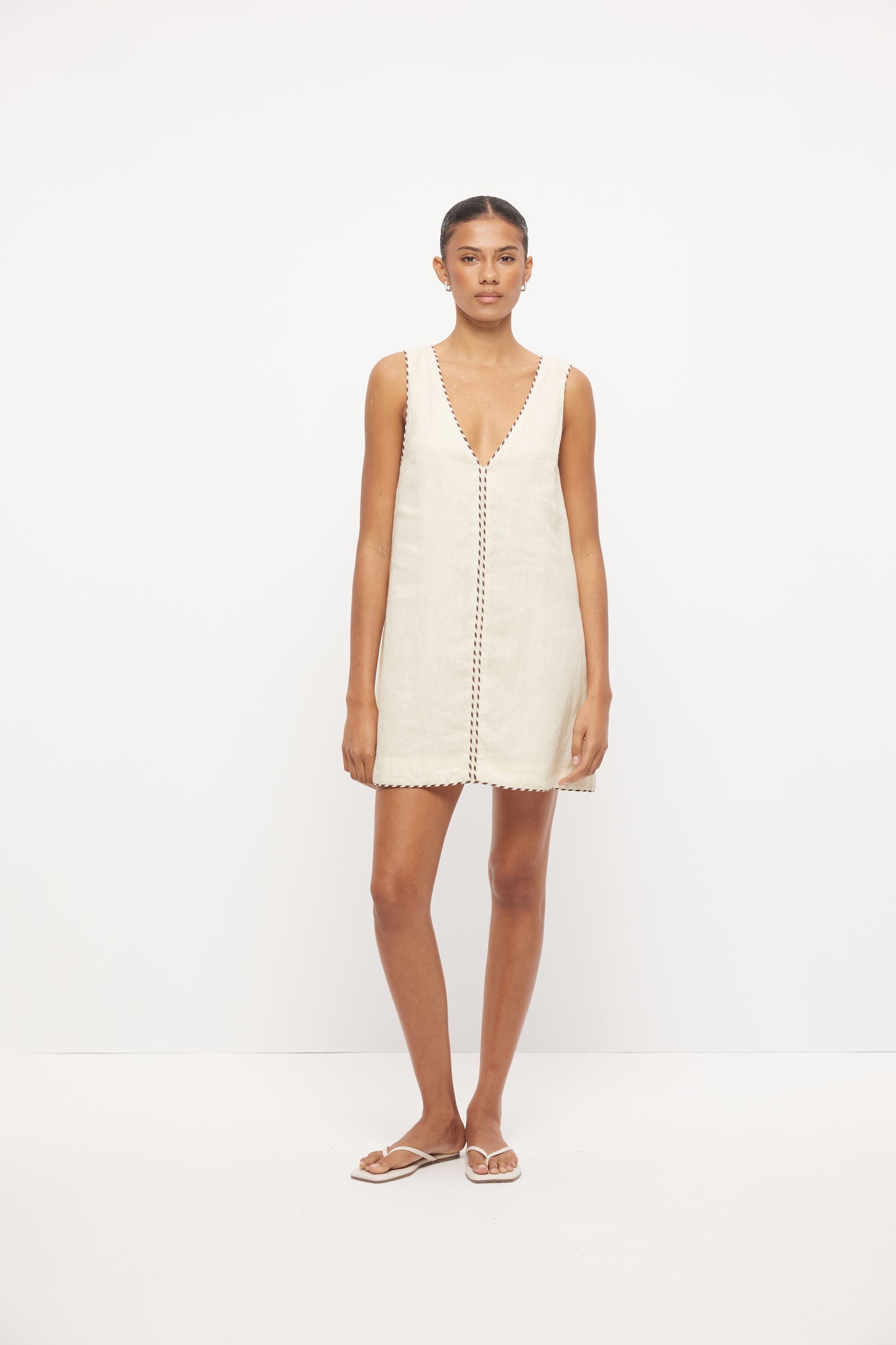 Pre Order DECEMBER - Ria Mini Dress - Cream