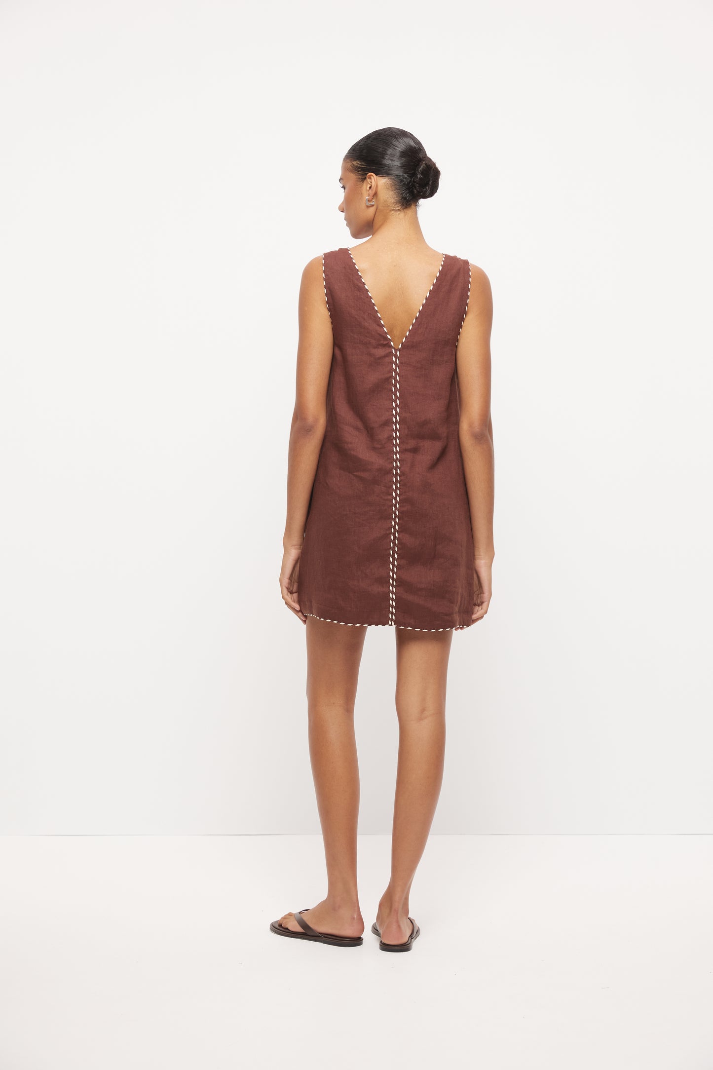 Pre Order DECEMBER - Ria Mini Dress - Espresso