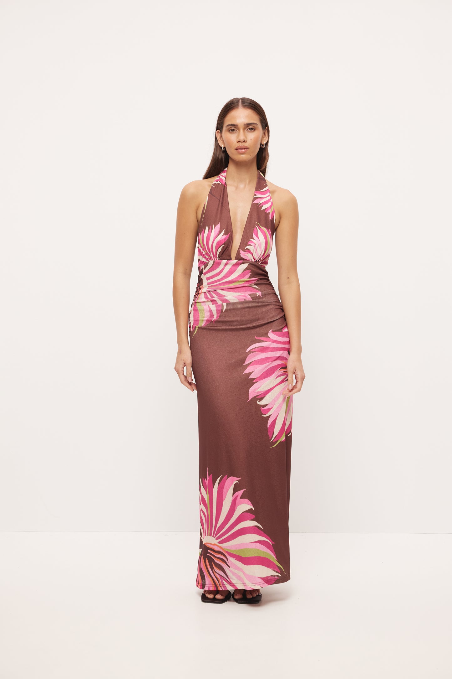 Pre Order NOVEMBER - Francis Halter Dress - Firefly Chocolate
