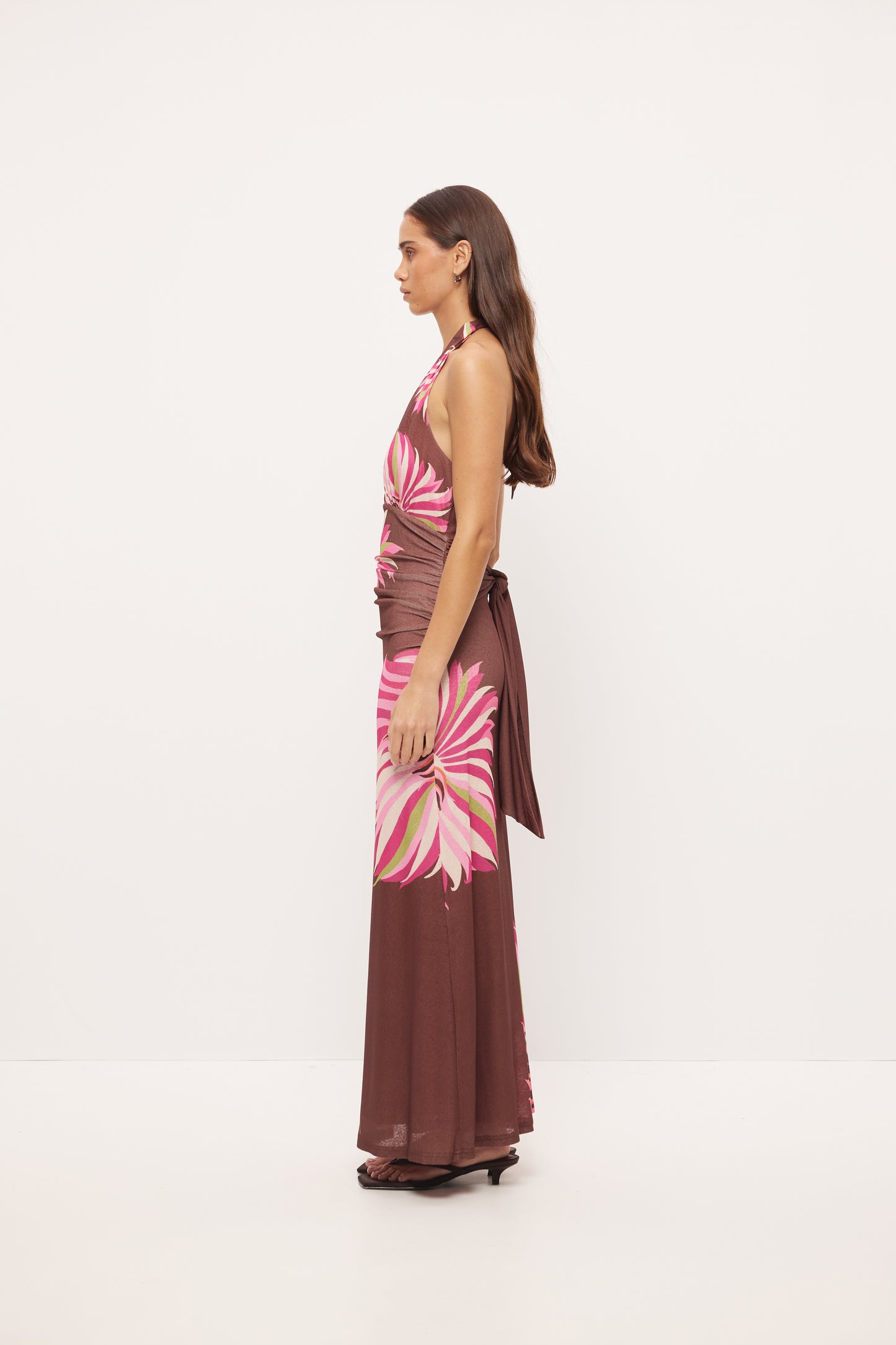Pre Order NOVEMBER - Francis Halter Dress - Firefly Chocolate