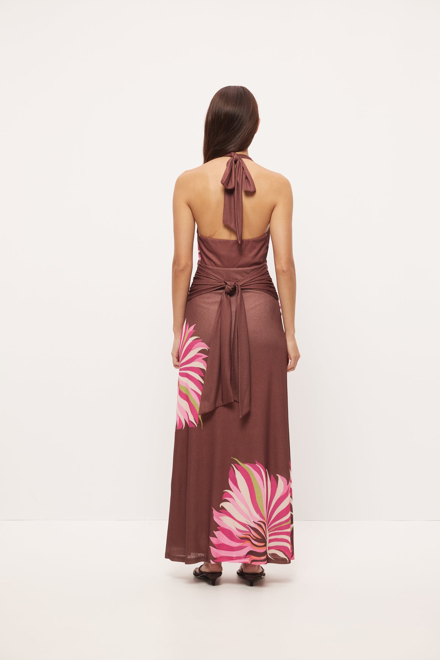 Pre Order NOVEMBER - Francis Halter Dress - Firefly Chocolate