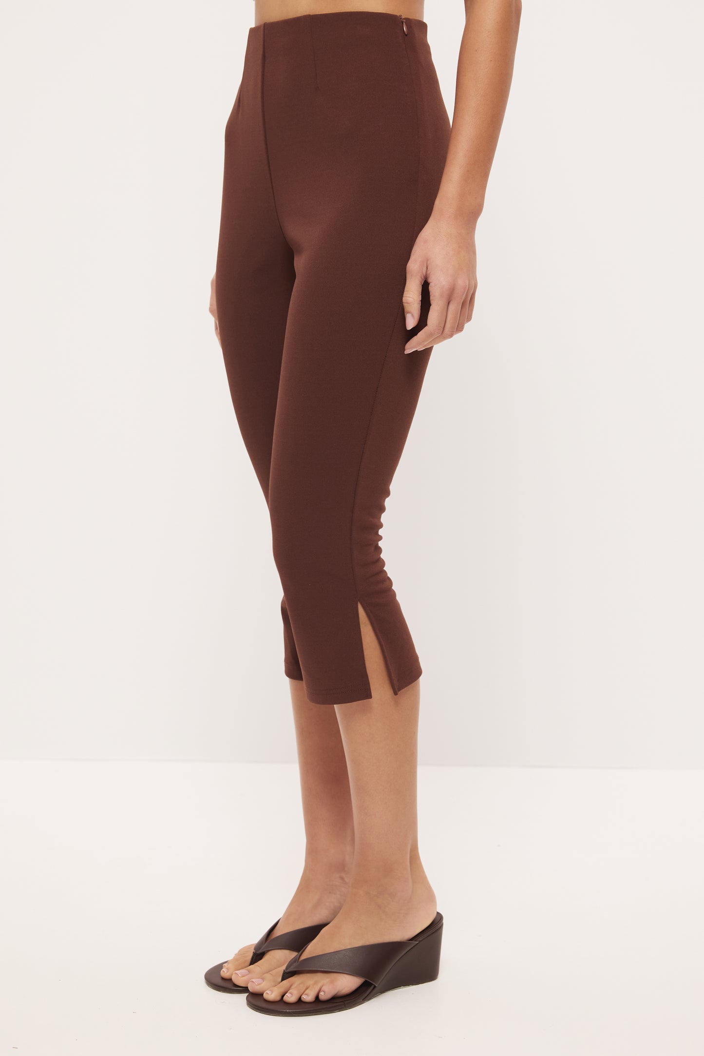 Pre Order NOVEMBER - Veda Capri Pant - Ganache