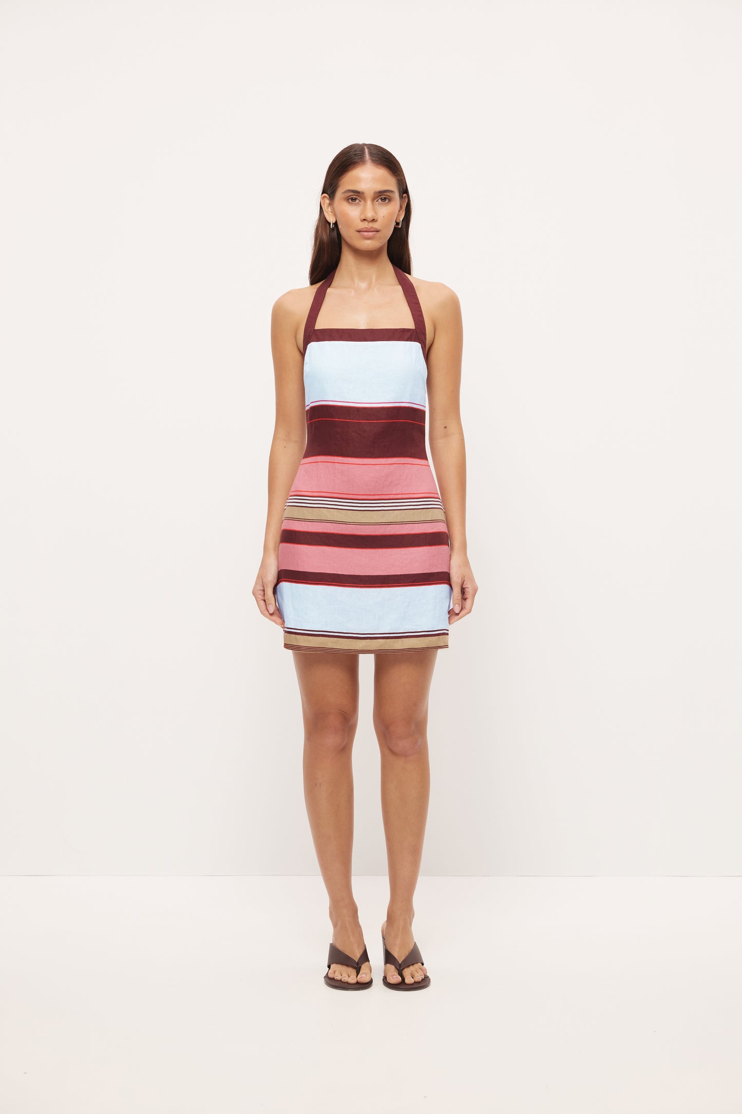Pre Order OCTOBER - Ollie Stripe Mini Dress - Riviera Stripe