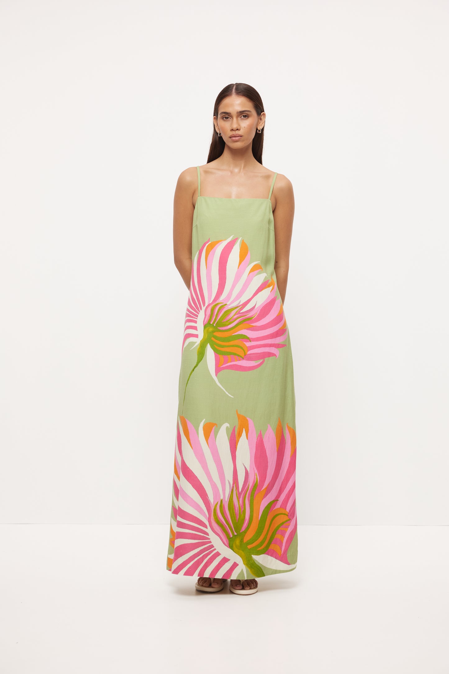 Pre Order NOVEMBER - Elias Maxi Dress - Firefly Green