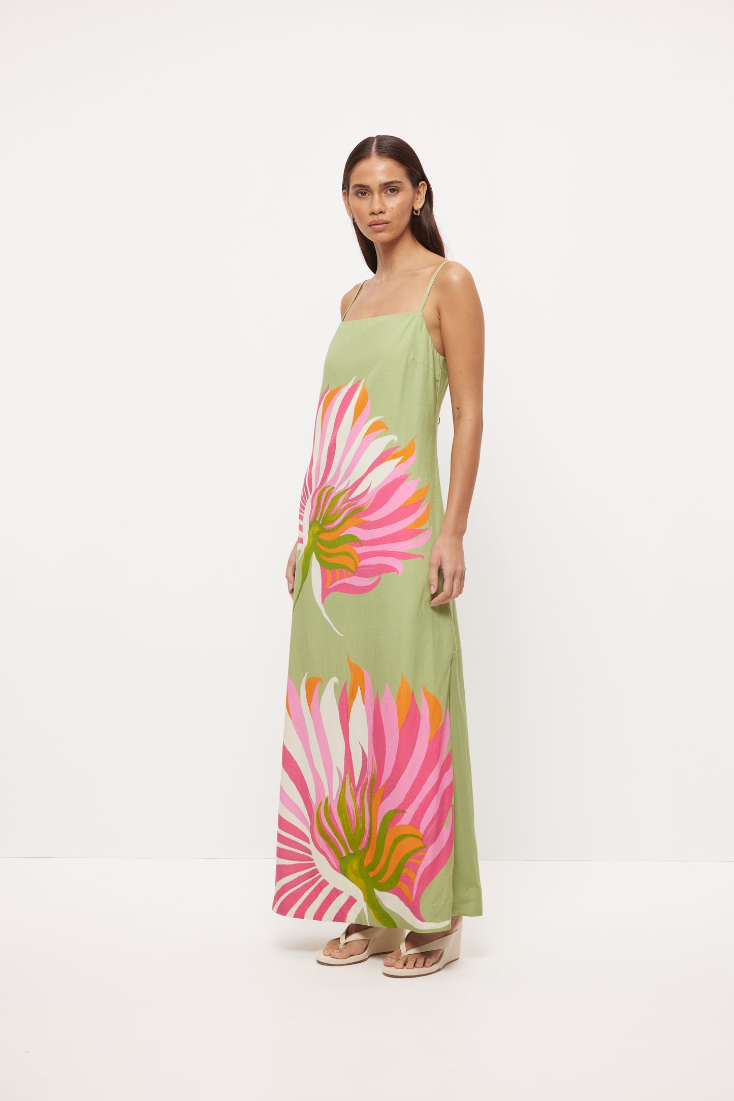 Pre Order NOVEMBER - Elias Maxi Dress - Firefly Green