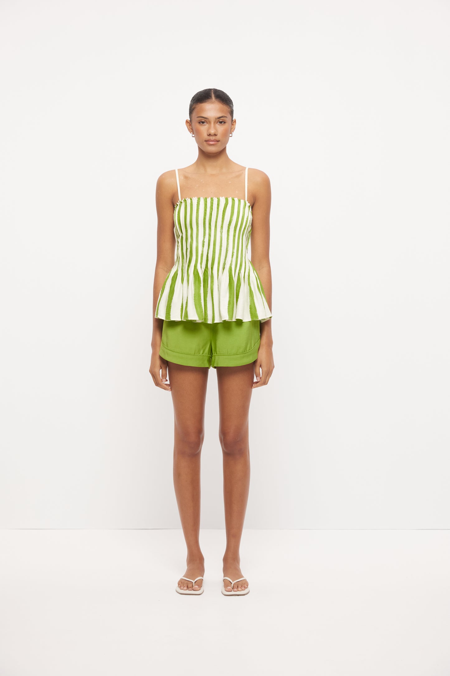 Pre Order NOVEMBER - Elias Pleated Top - Soma Wave