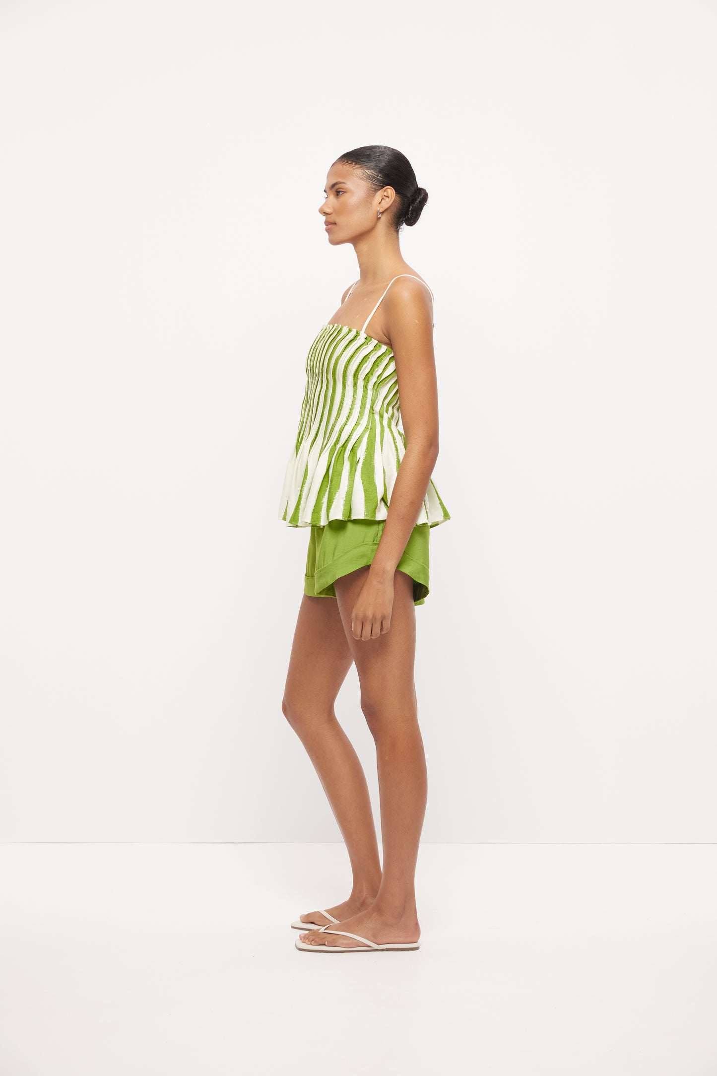 Pre Order NOVEMBER - Elias Pleated Top - Soma Wave