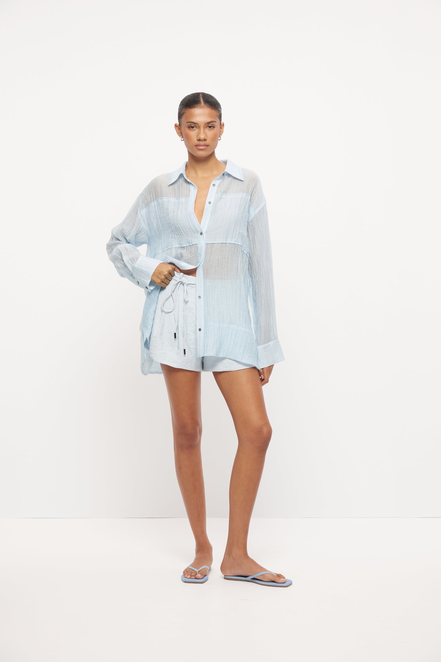 Pre Order OCTOBER - Opalite Shirt - Sky
