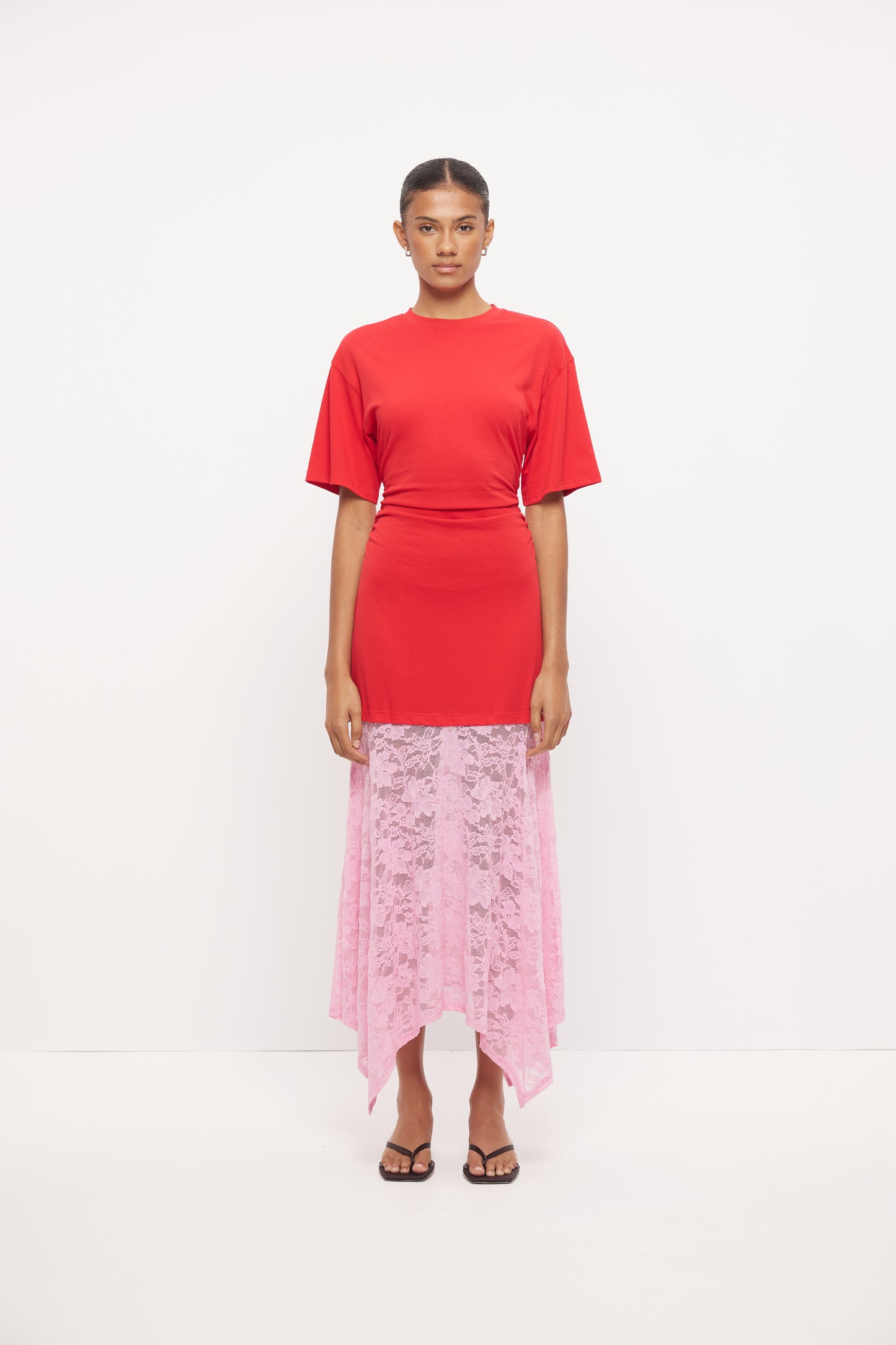 Pre Order DECEMBER - Signe Tee Dress - Poppy/Pink