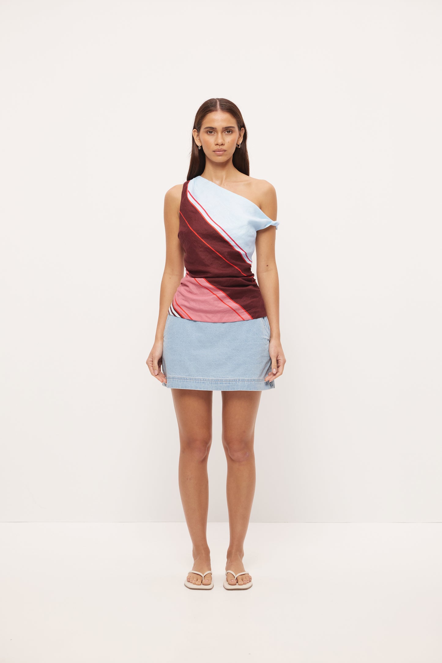 Pre Order OCTOBER - Ollie Stripe Top - Riviera Stripe