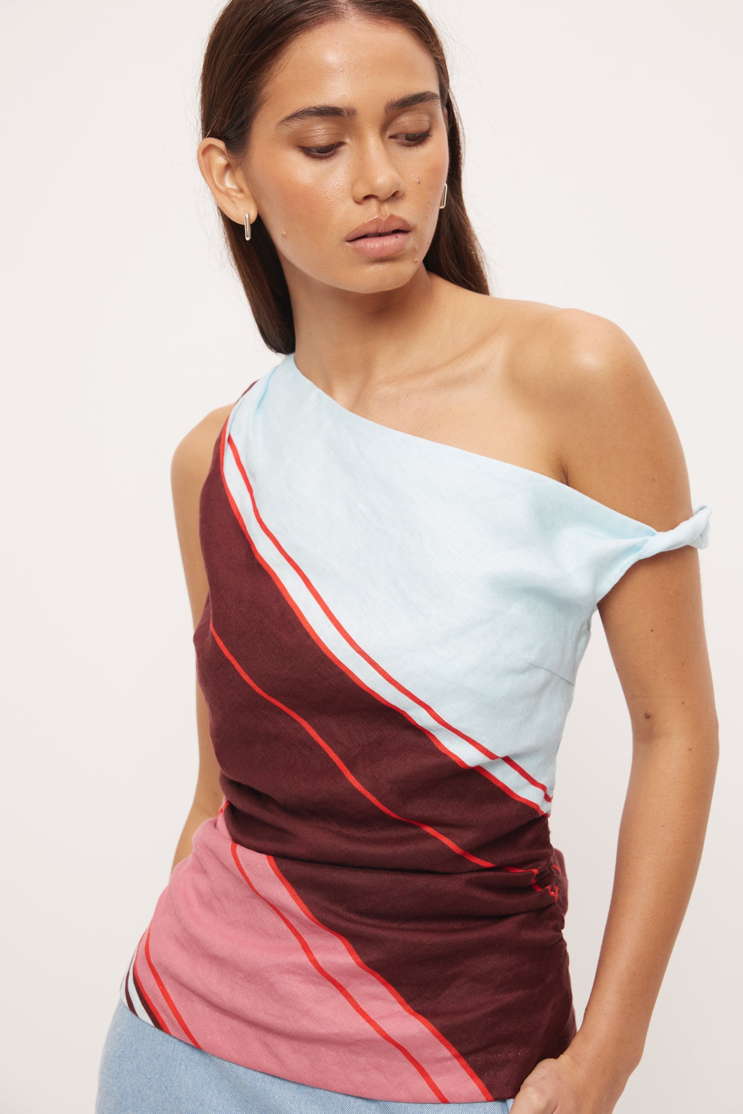 Pre Order OCTOBER - Ollie Stripe Top - Riviera Stripe