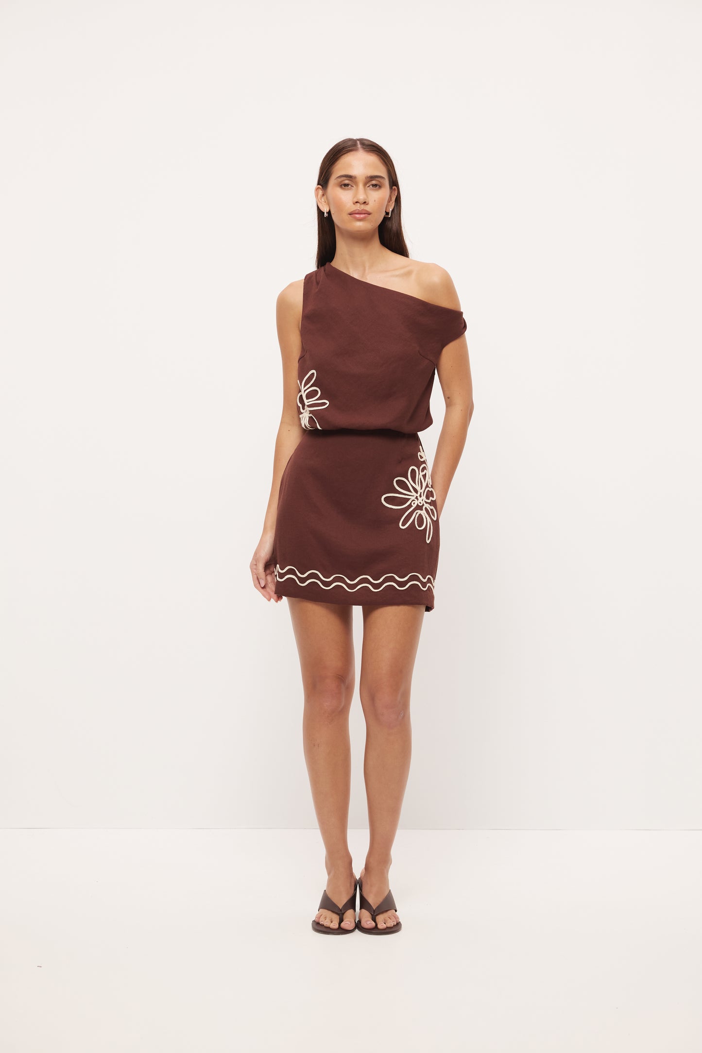 Pre Order OCTOBER - Loren Mini dress - Cocoa