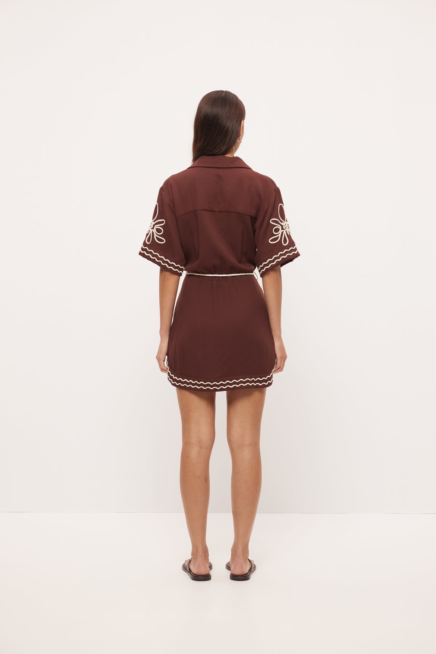 Pre Order OCTOBER - Loren Shirt dress - Cocoa