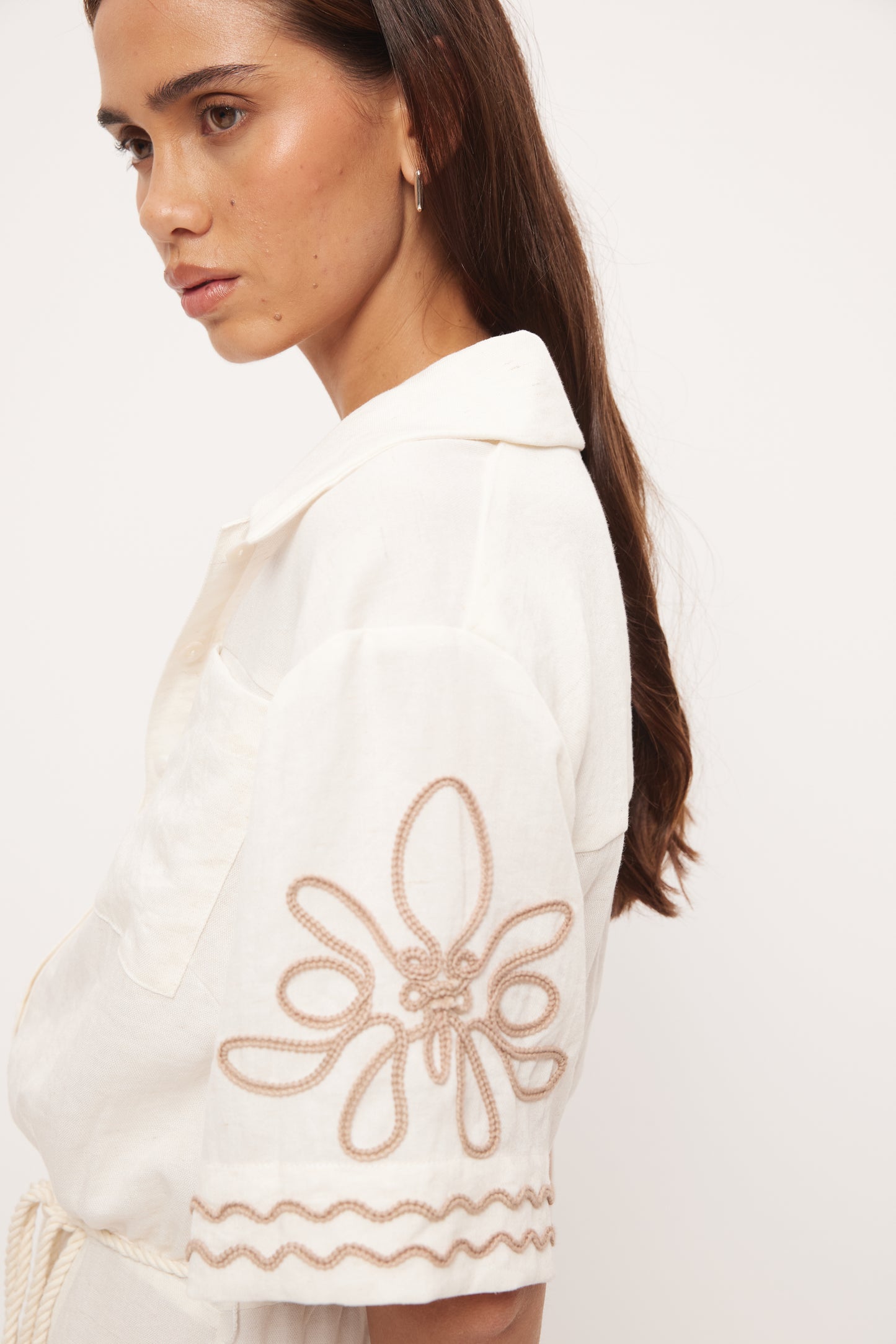 Pre Order OCTOBER - Loren Shirt dress - Cream