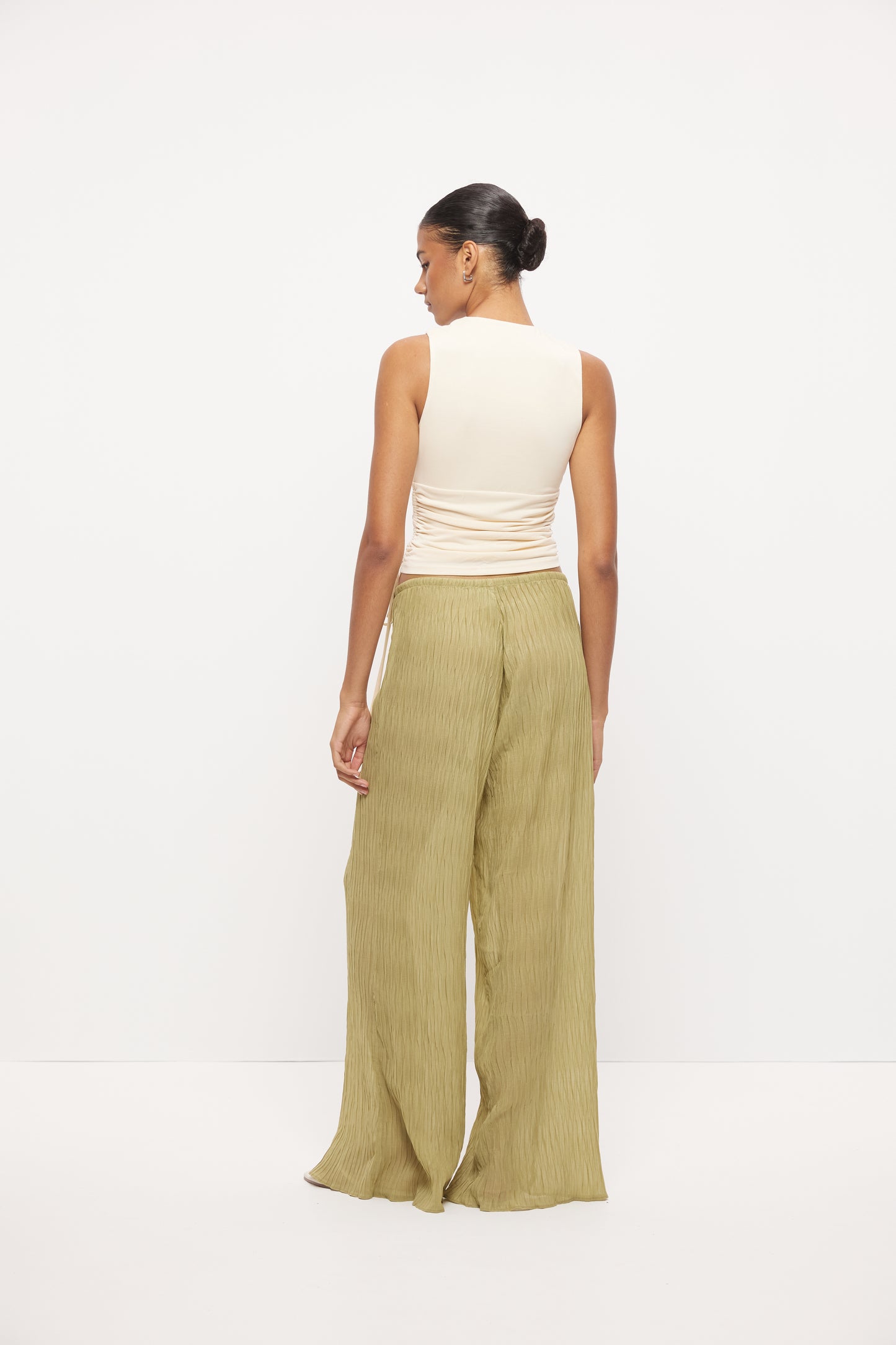 Pre Order NOVEMBER - Lucia Ruched Top - Cream