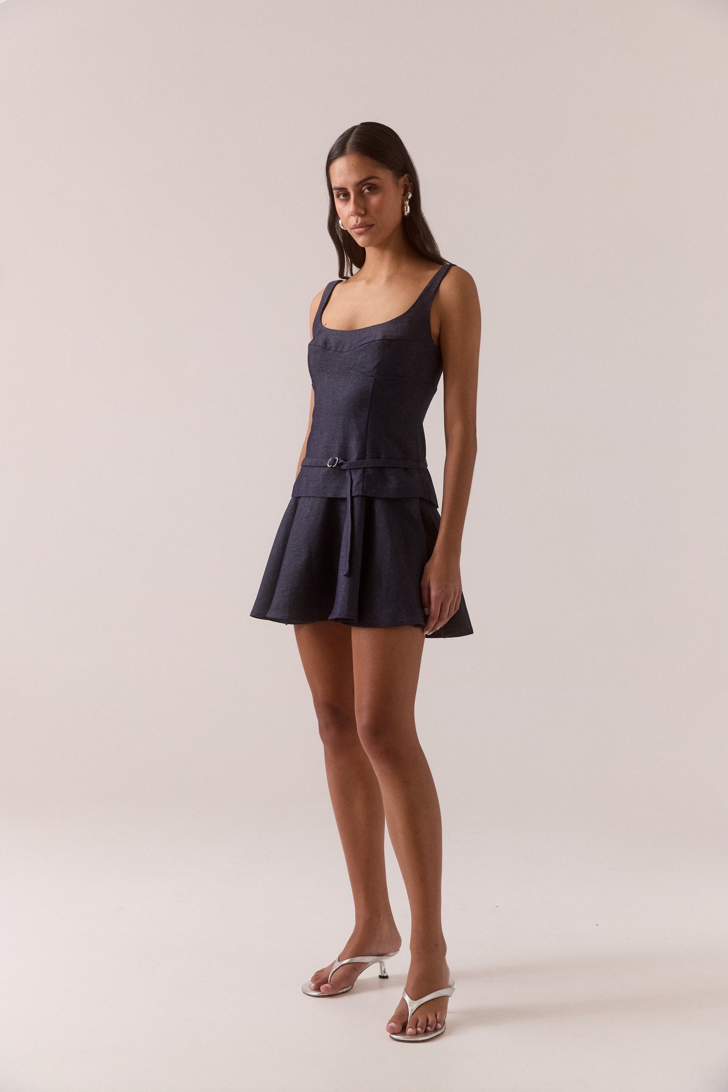 Pre Order MARCH - Aven Mini Dress - Ink