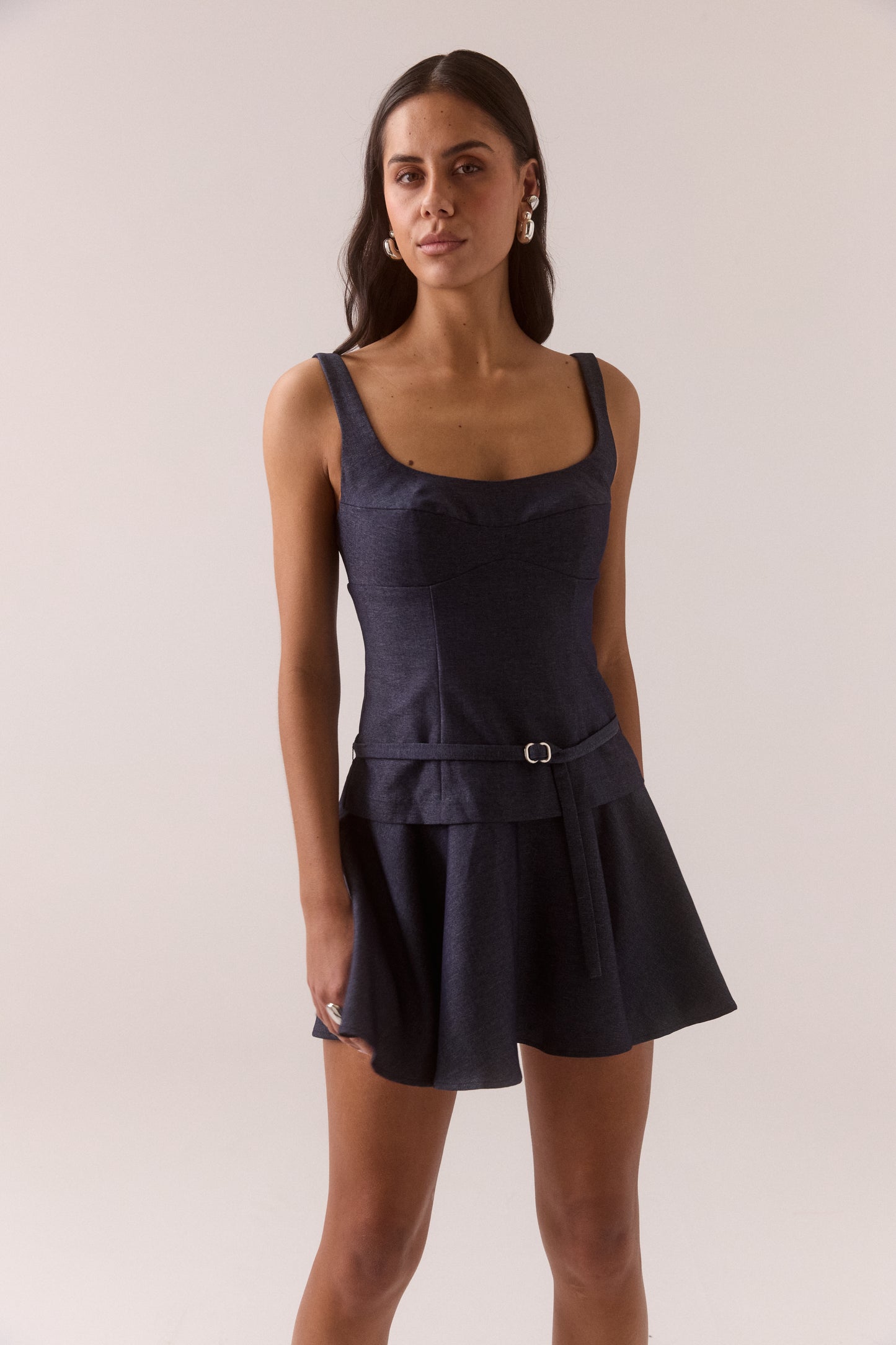 Pre Order MARCH - Aven Mini Dress - Ink