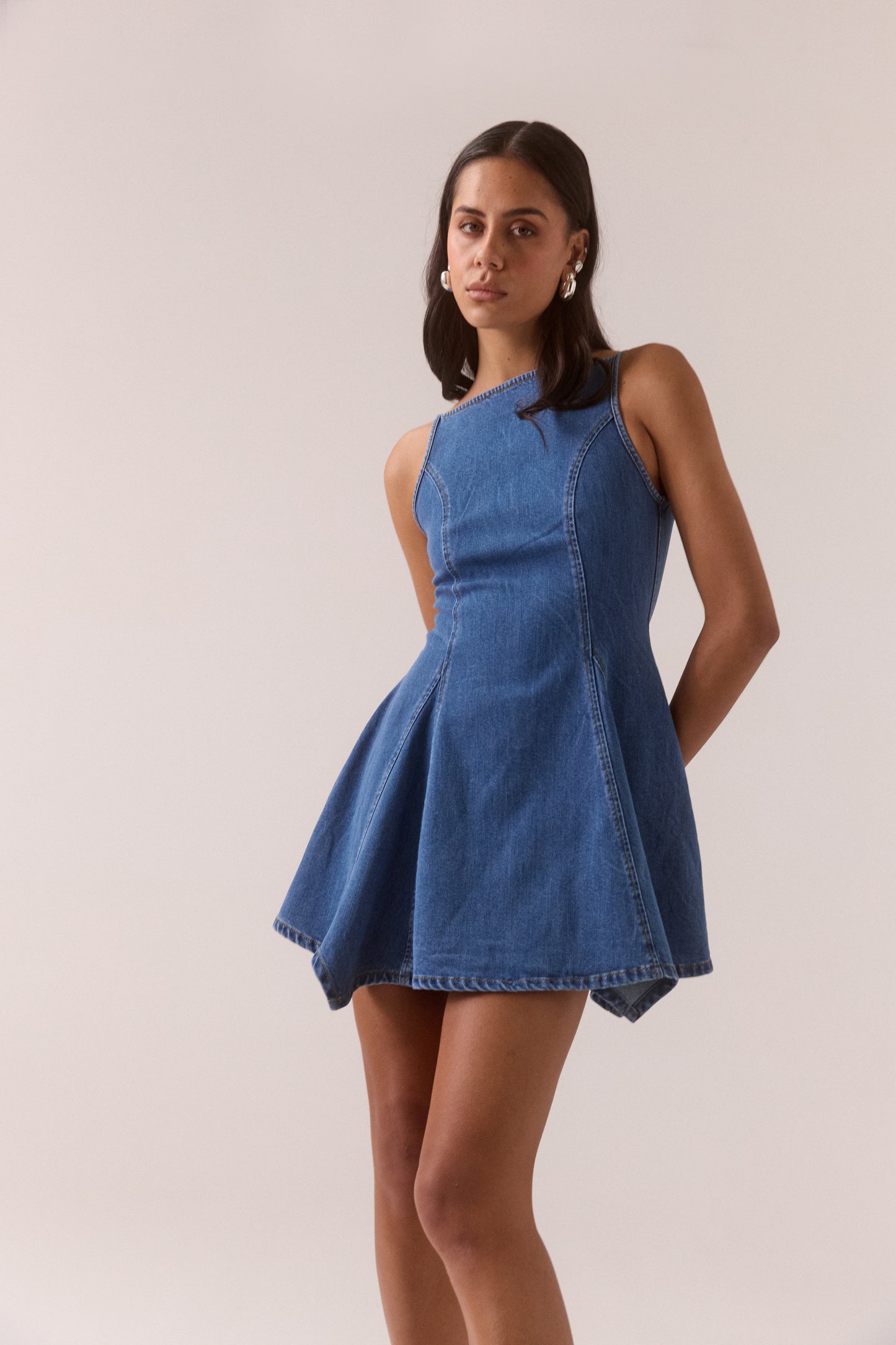 Pre Order FEB - Elodie Mini Dress - Classic Blue
