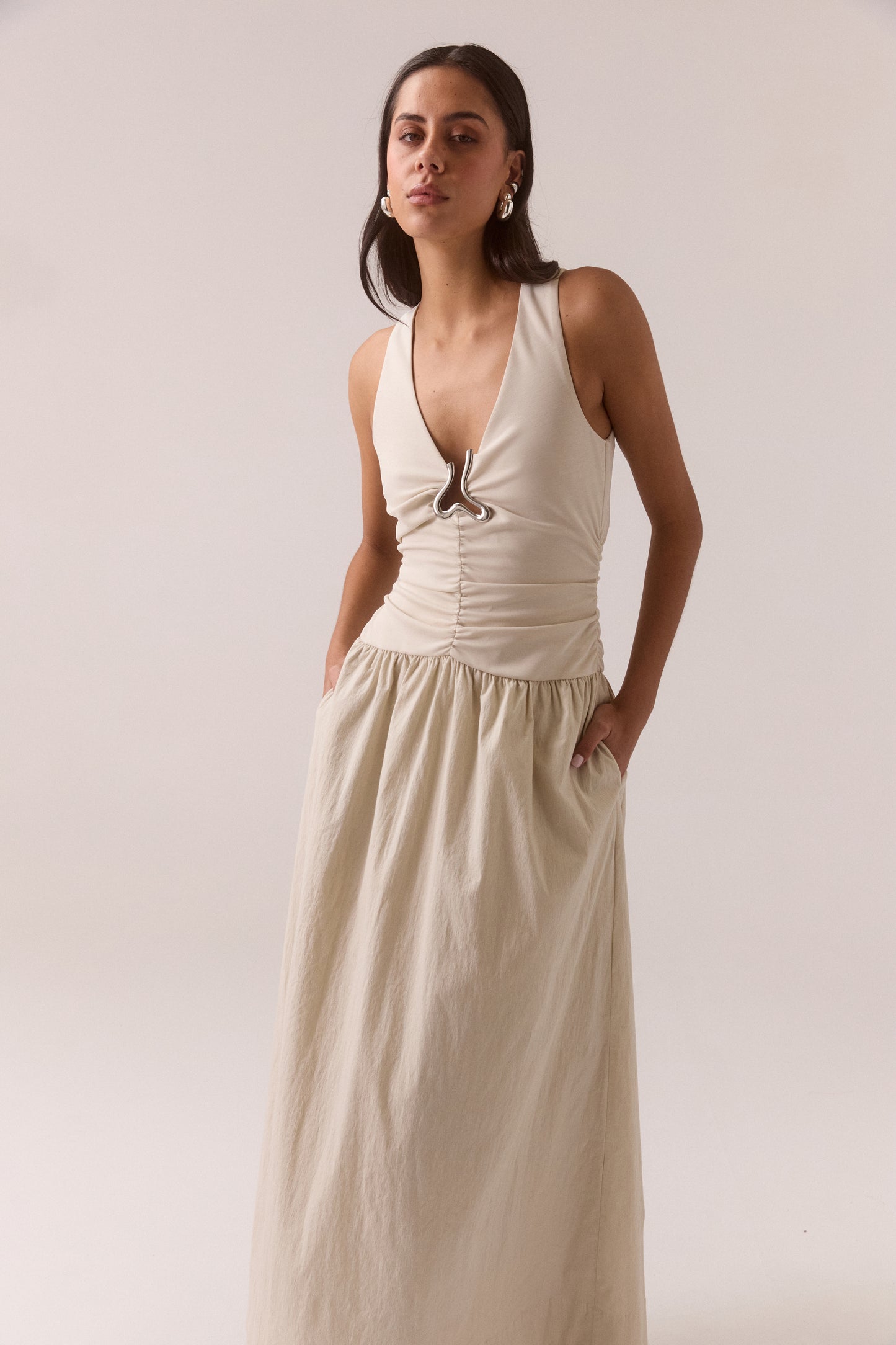 Pre Order FEB - Hari Dress - Creme