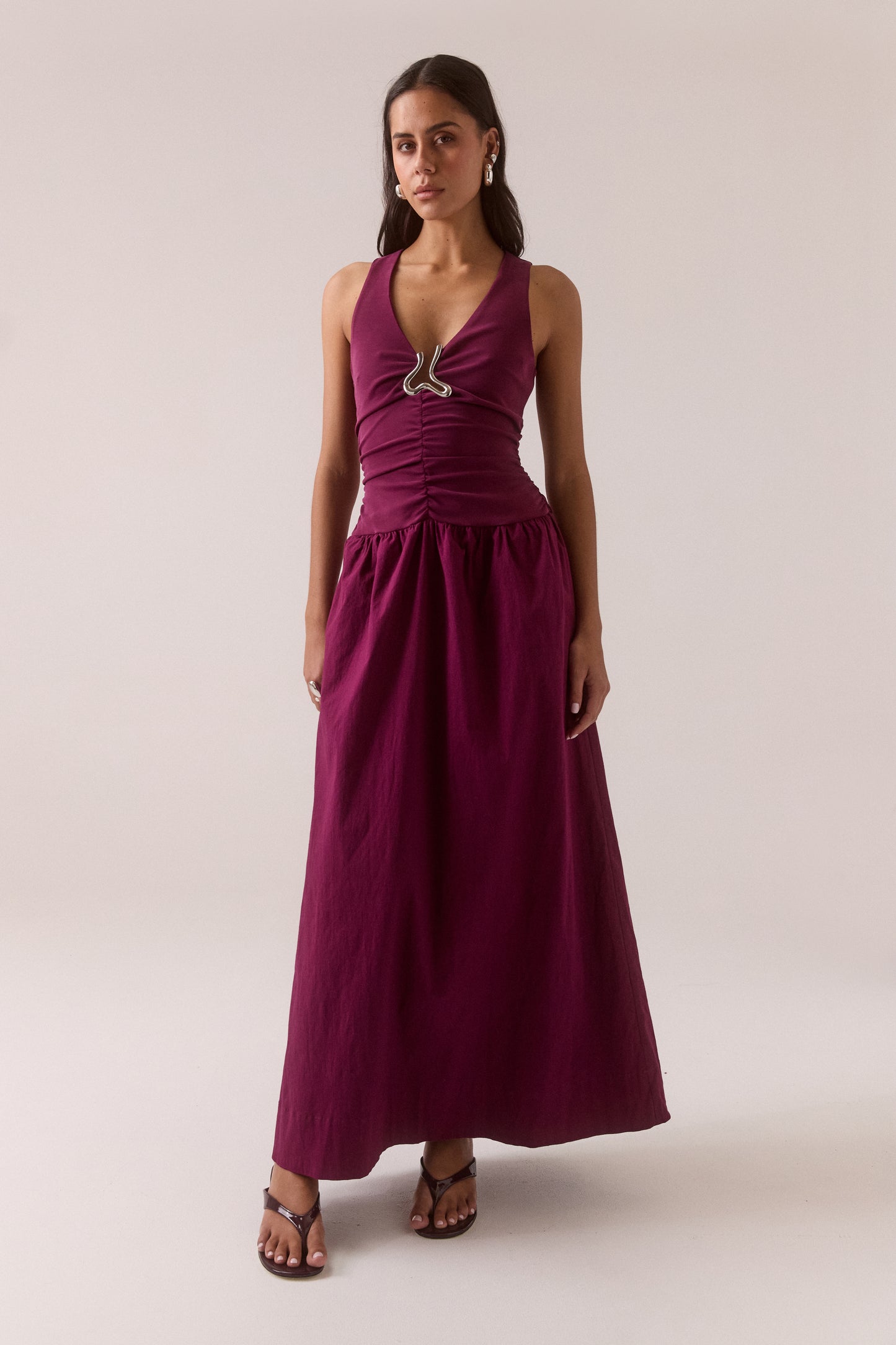 Pre Order FEB - Hari Dress - Plum