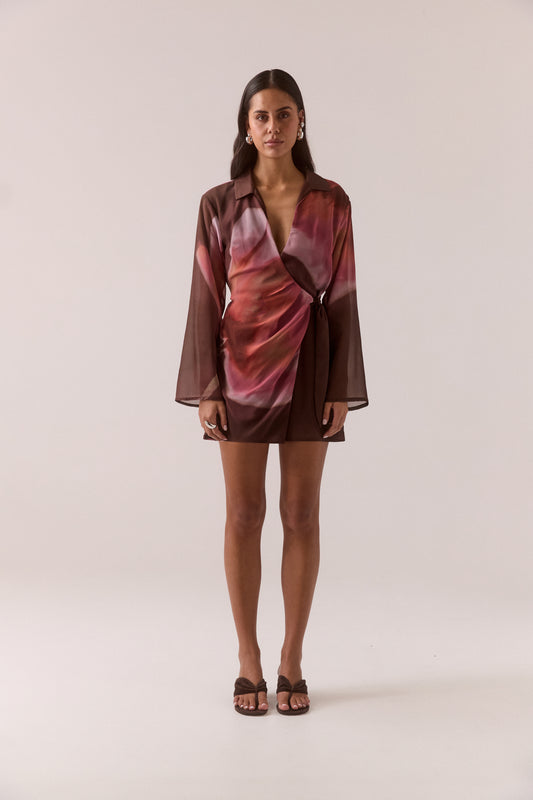Pre Order MARCH - Ayden Mini Dress - Brownie