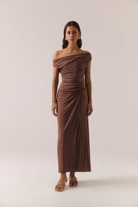 Pre Order FEB - Reya Dress - Hazelnut