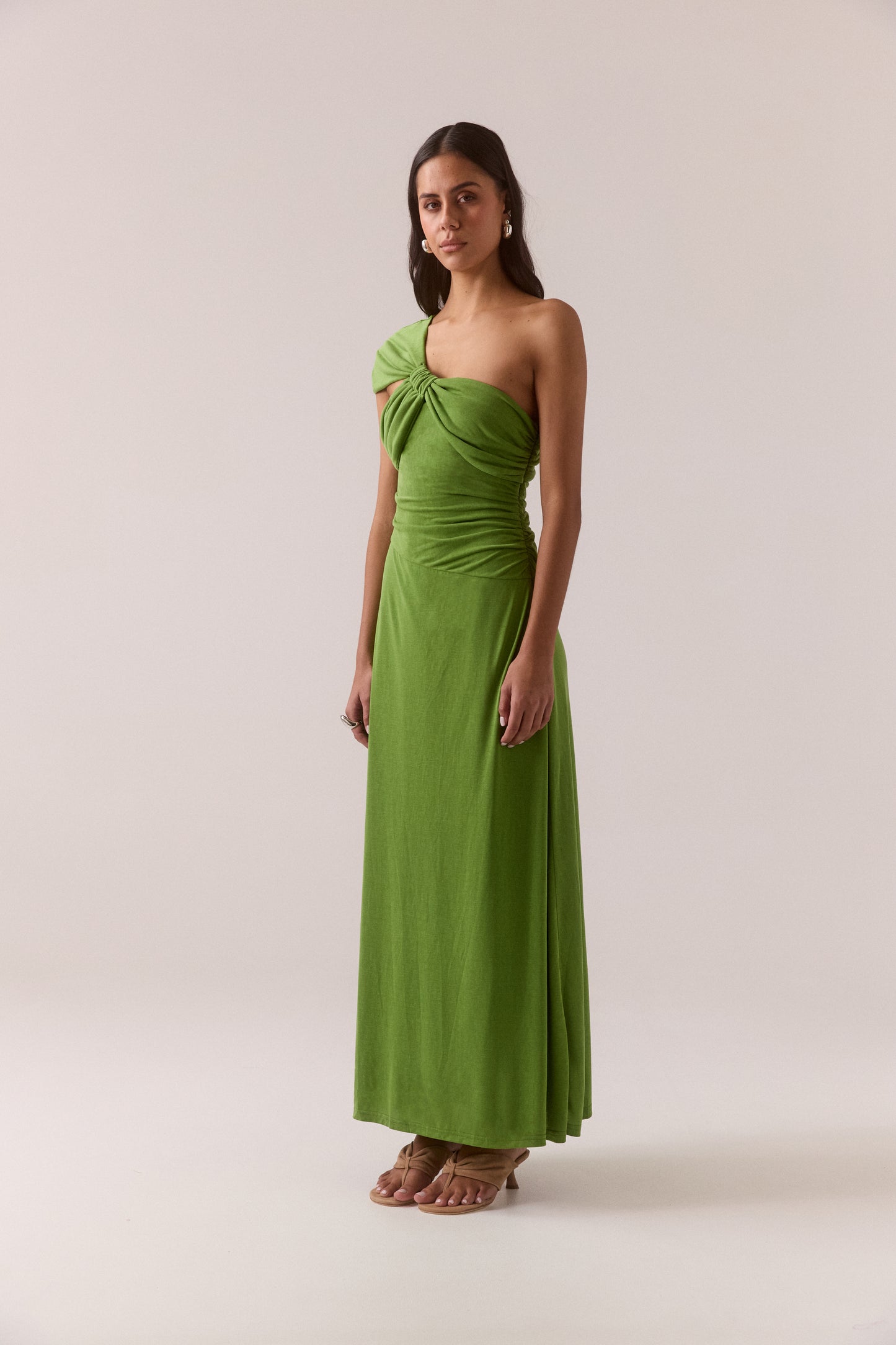 Pre Order FEB - Reya Asym Dress - Nettle
