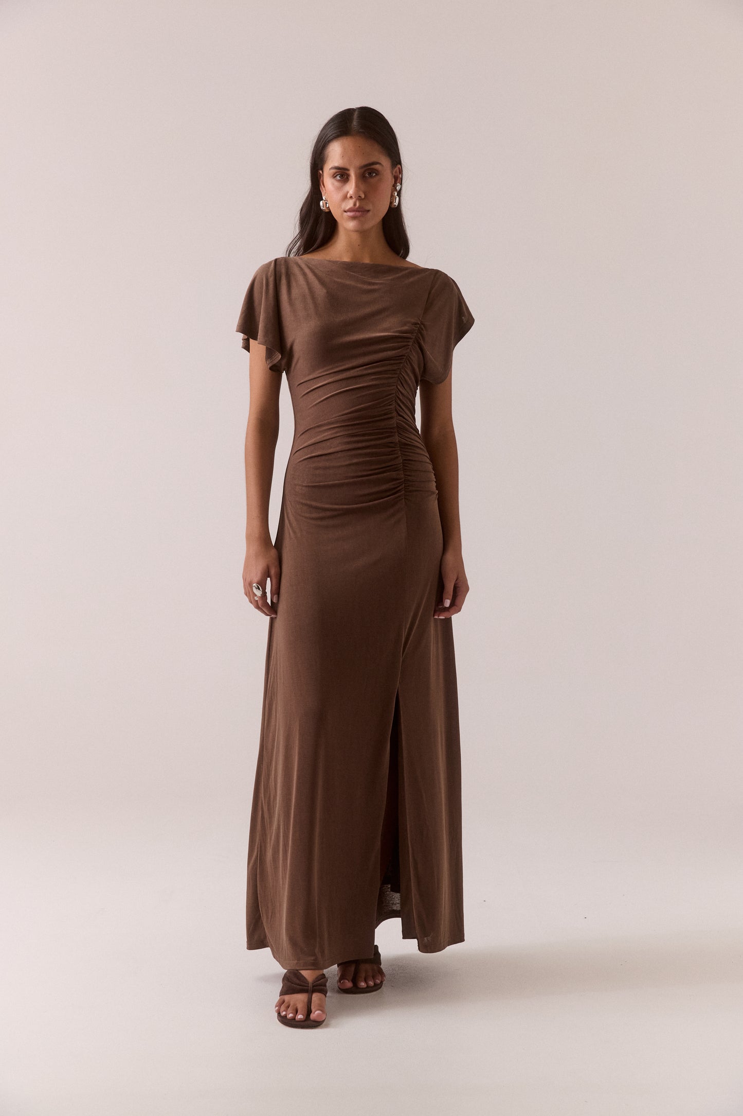 Pre Order MARCH - Miro Dress - Brownie