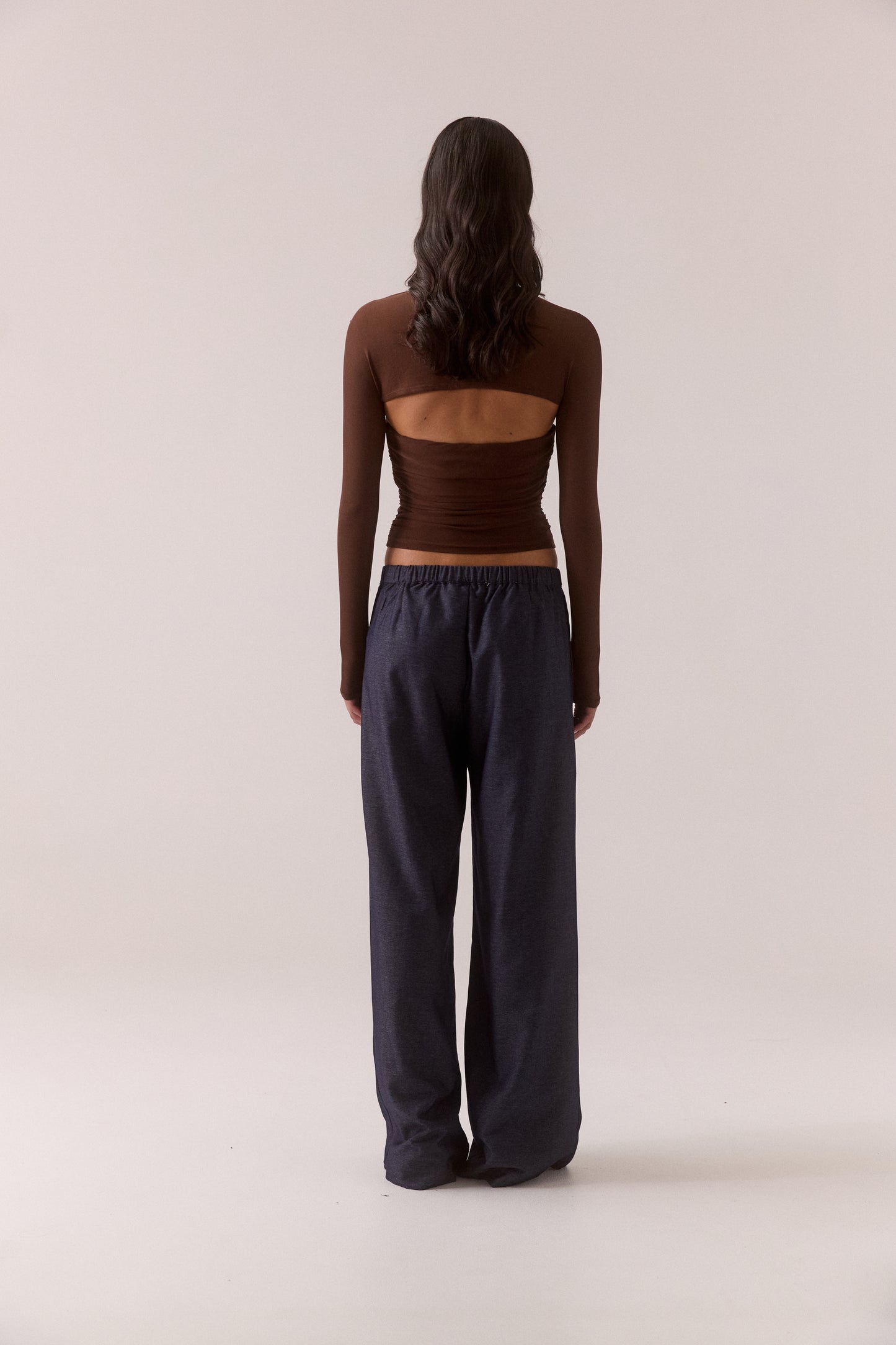 Pre Order MARCH - Myriad Bolero Halter Top - Brownie